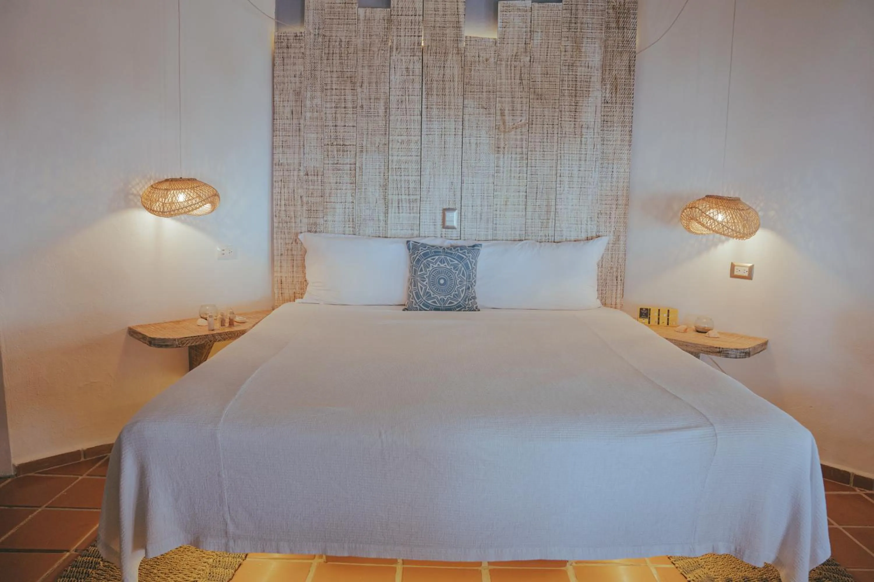 Bed in Holbox Dream Beachfront Hotel