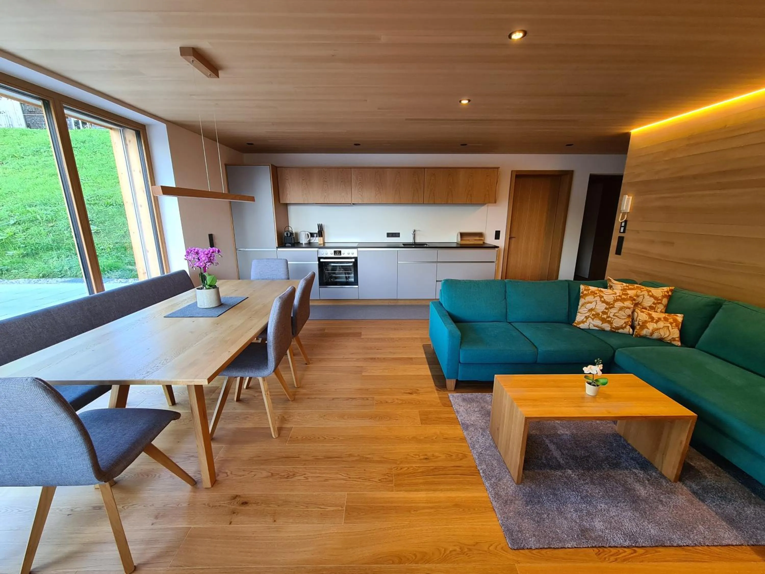 Kitchen or kitchenette in Alphof Appartement Faschina
