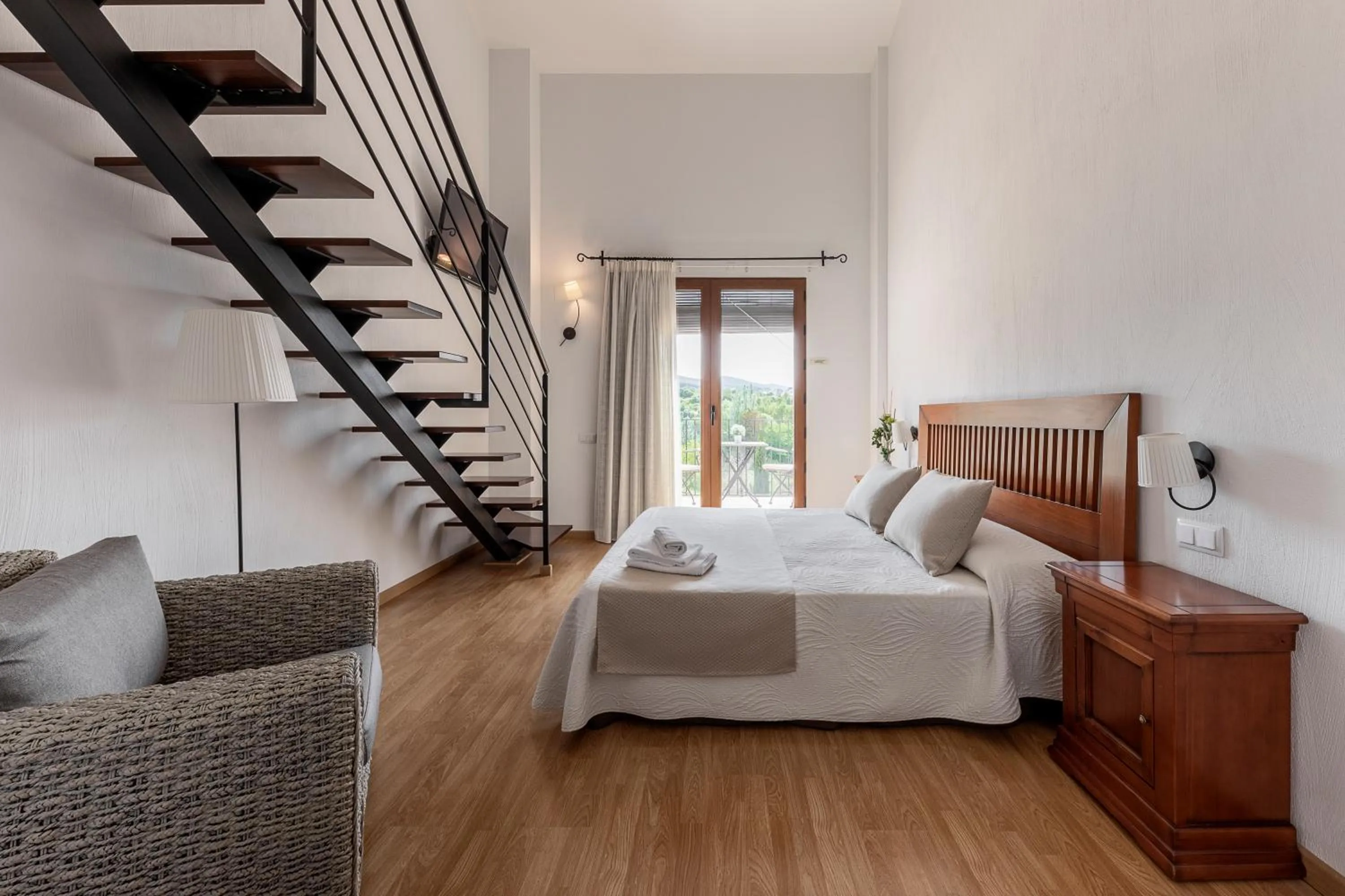 Bed in Hotel La Sitja - Adults only