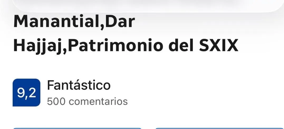 Riad EL Manantial,Dar Hajjaj,Patrimonio del SXIX