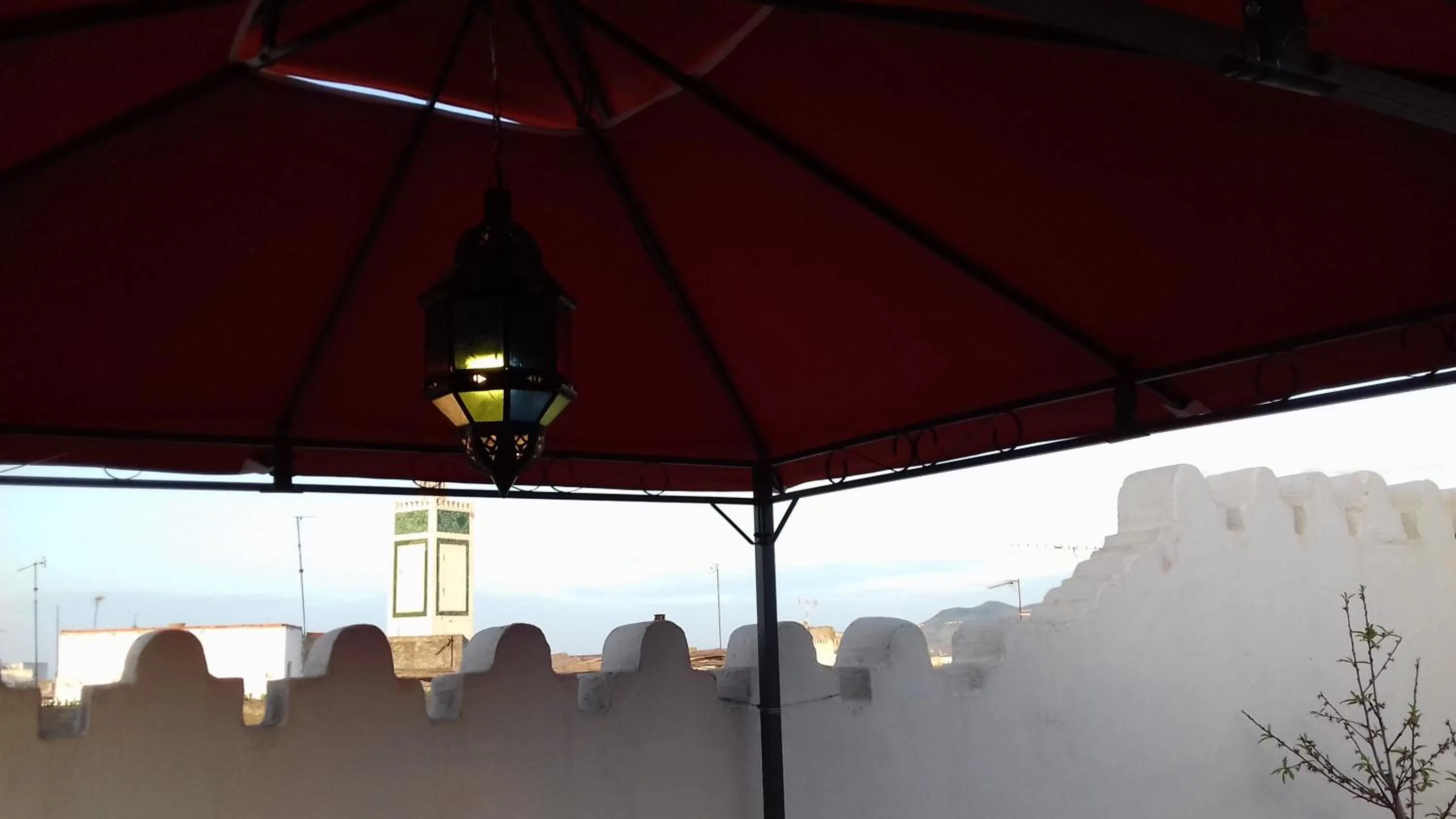 Balcony/Terrace in Riad EL Manantial,Dar Hajjaj,Patrimonio del SXIX
