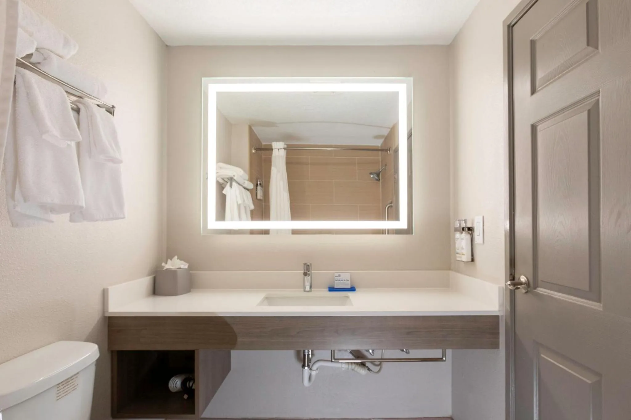 Bathroom in Holiday Inn Express Hotel & Suites Jacksonville Airport by IHG