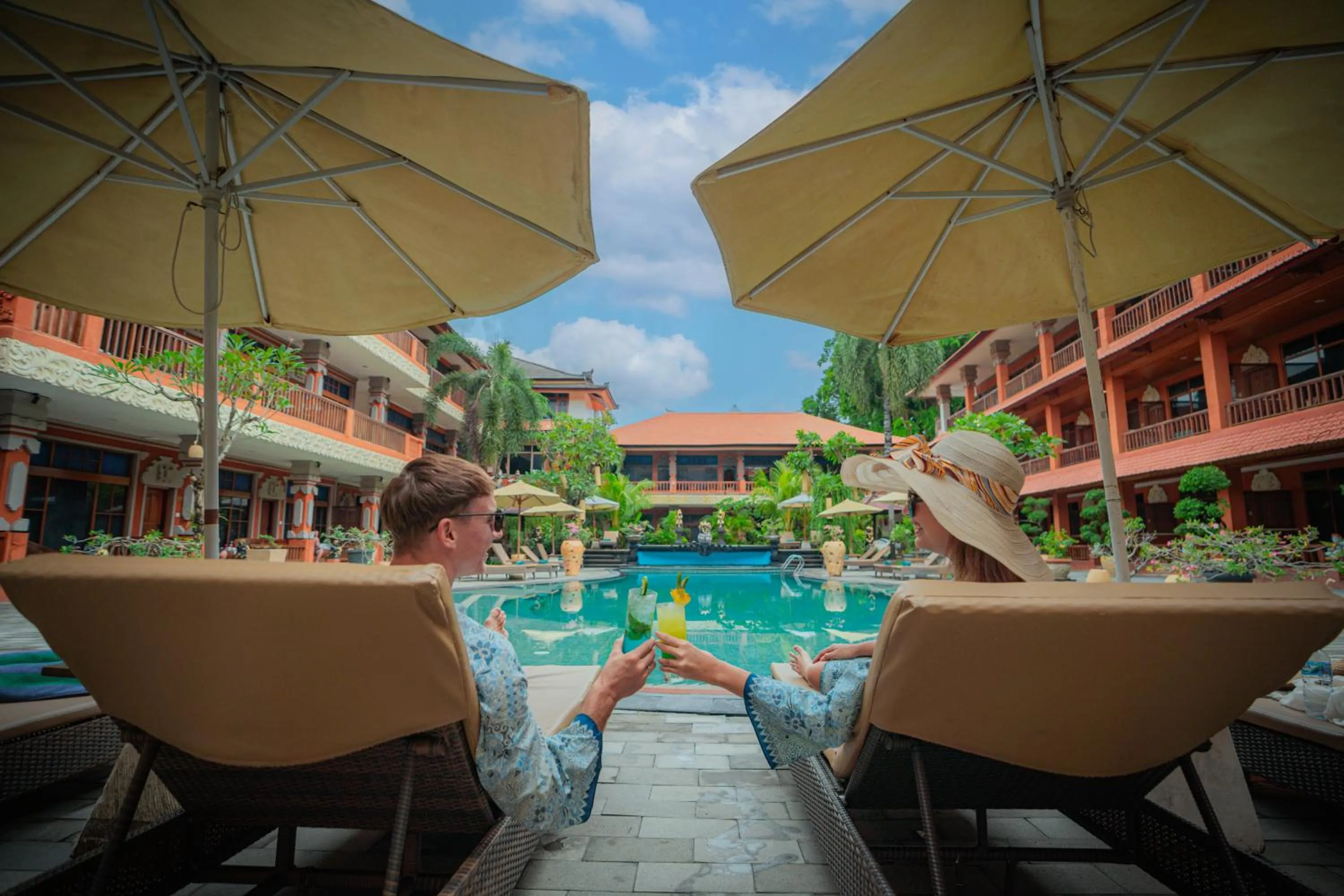 Swimming pool in Wina Holiday Villa Kuta Bali