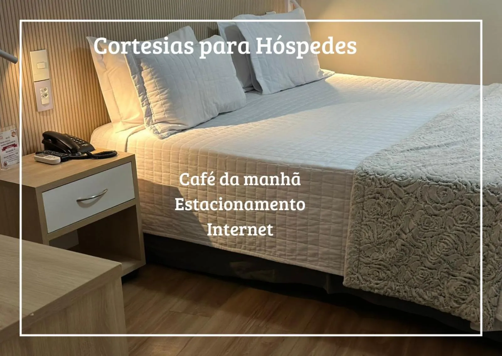 Bed in Hotel Vila Rica Campinas