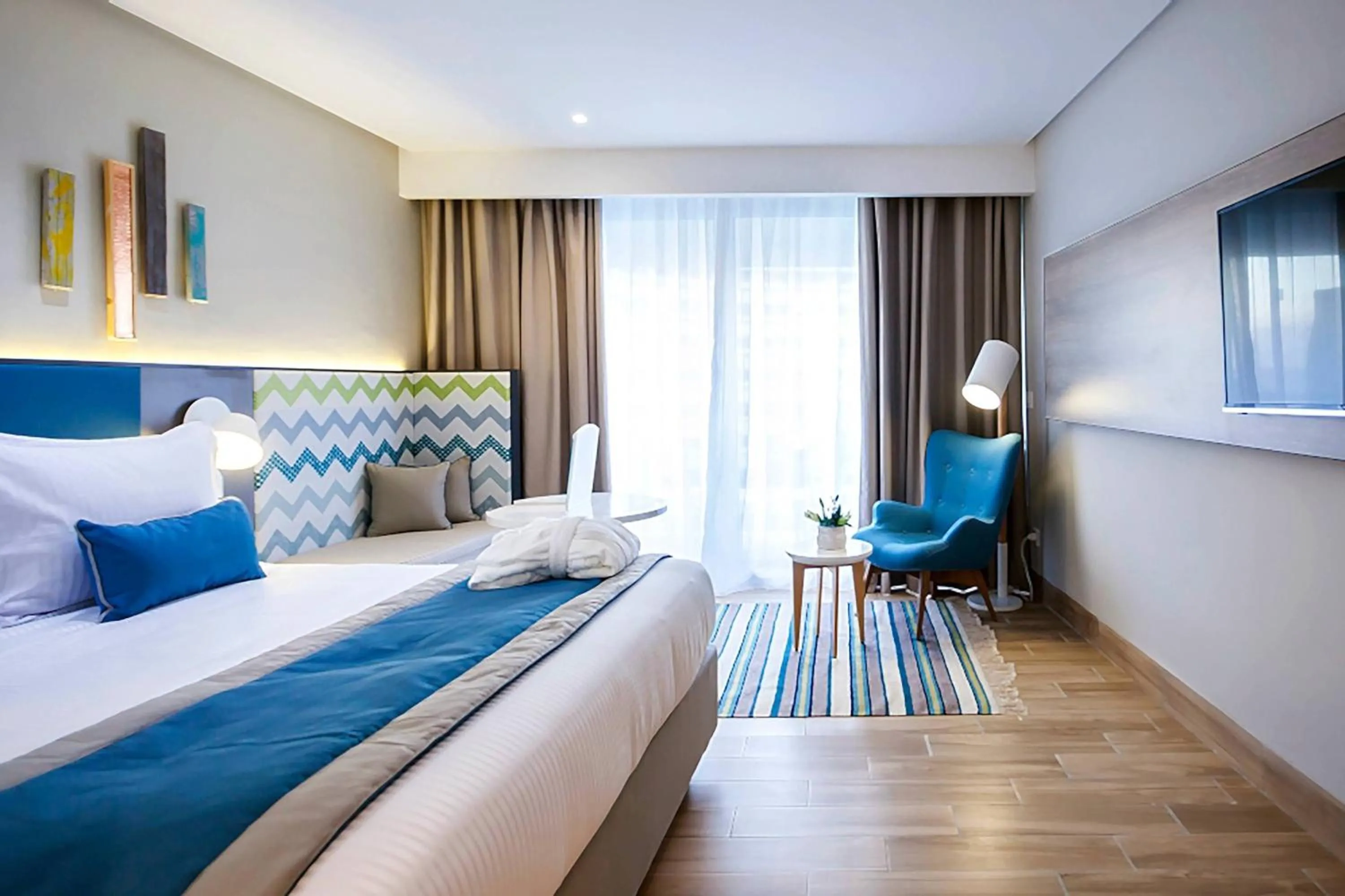 Bedroom, Bed in Sousse Pearl Marriott Resort & Spa