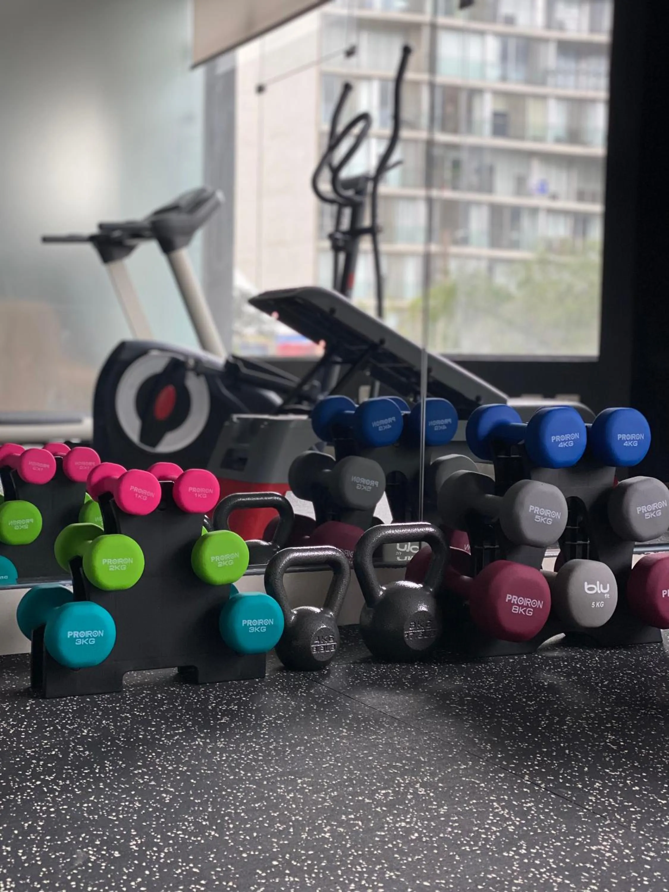 Fitness centre/facilities in Habitat Hotel