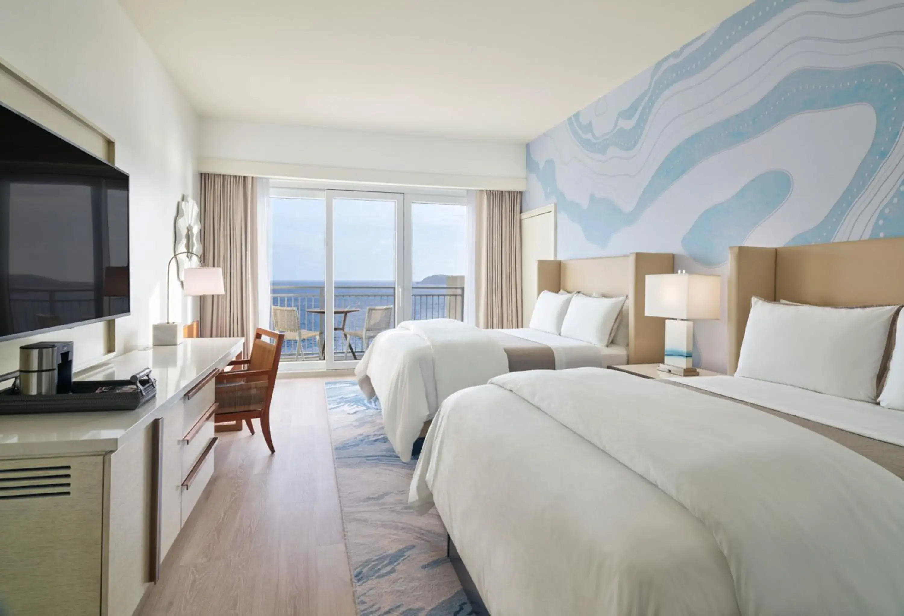 Deluxe Queen Room with Two Queen Beds, Balcony and Ocean View in The Westin St Thomas Beach Resort & Spa Deluxe Queen Room with Two Queen Beds, Balcony and Ocean View in The Westin St Thomas Beach Resort & Spa