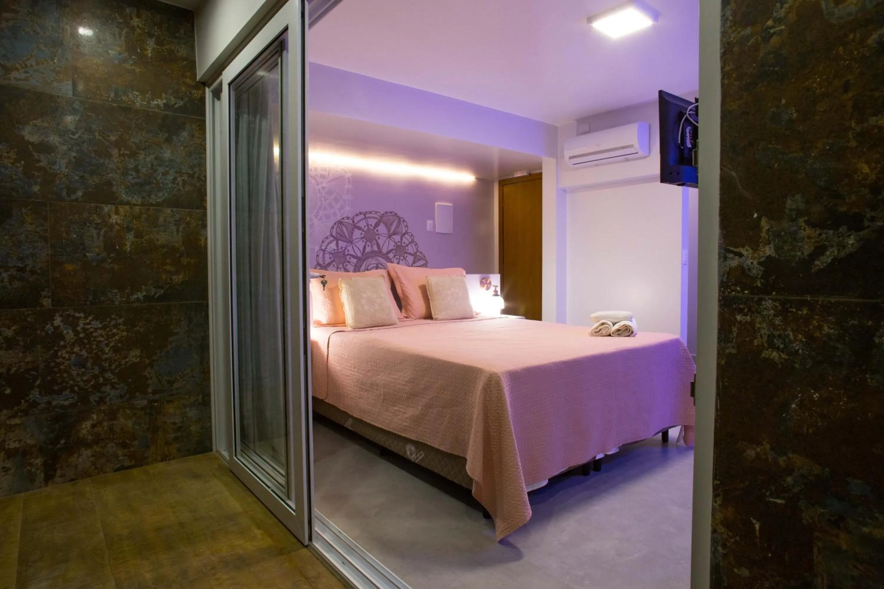 Bed in Pousada Renda do Mar