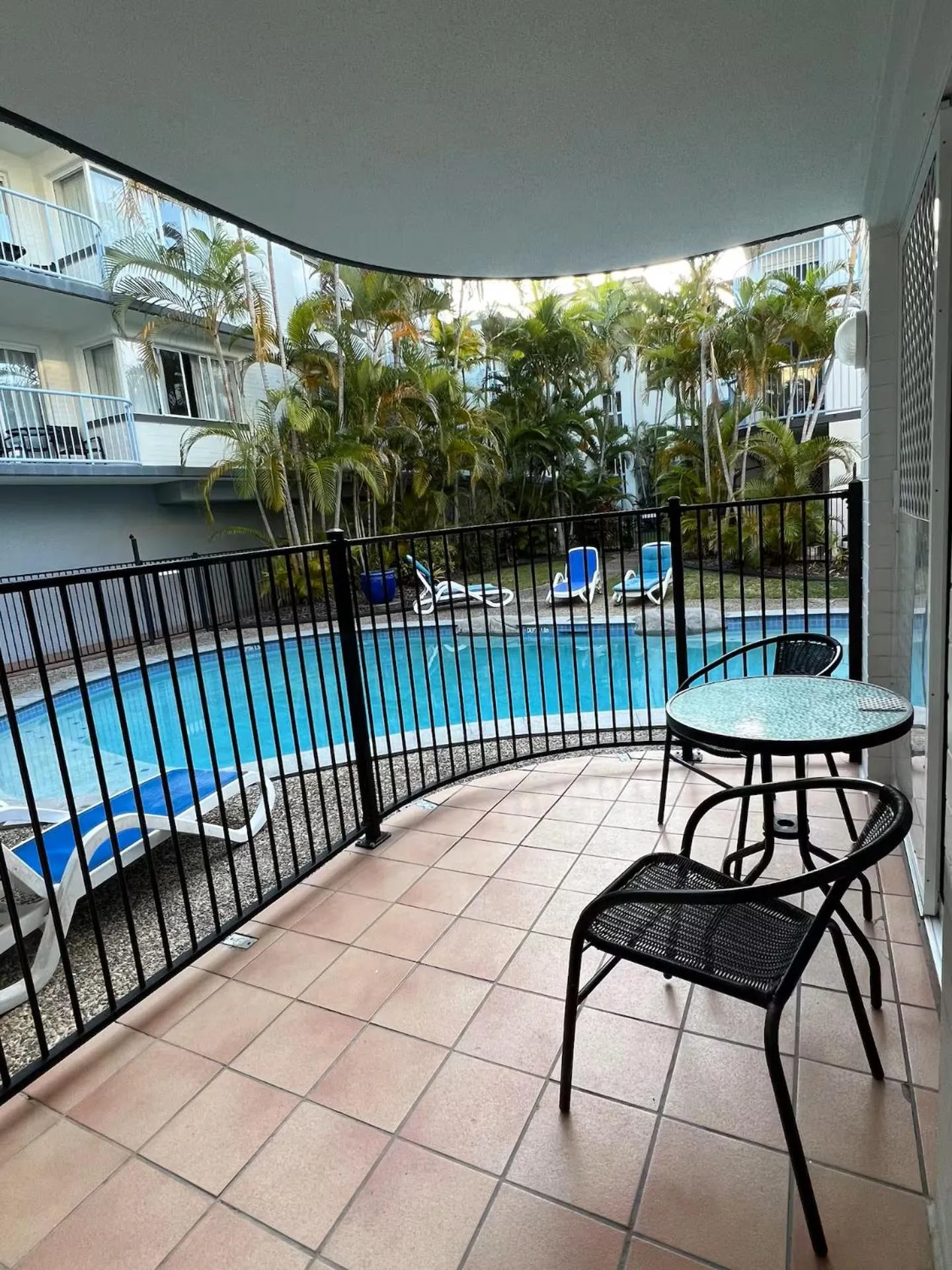 Pool view in Beachside Mooloolaba