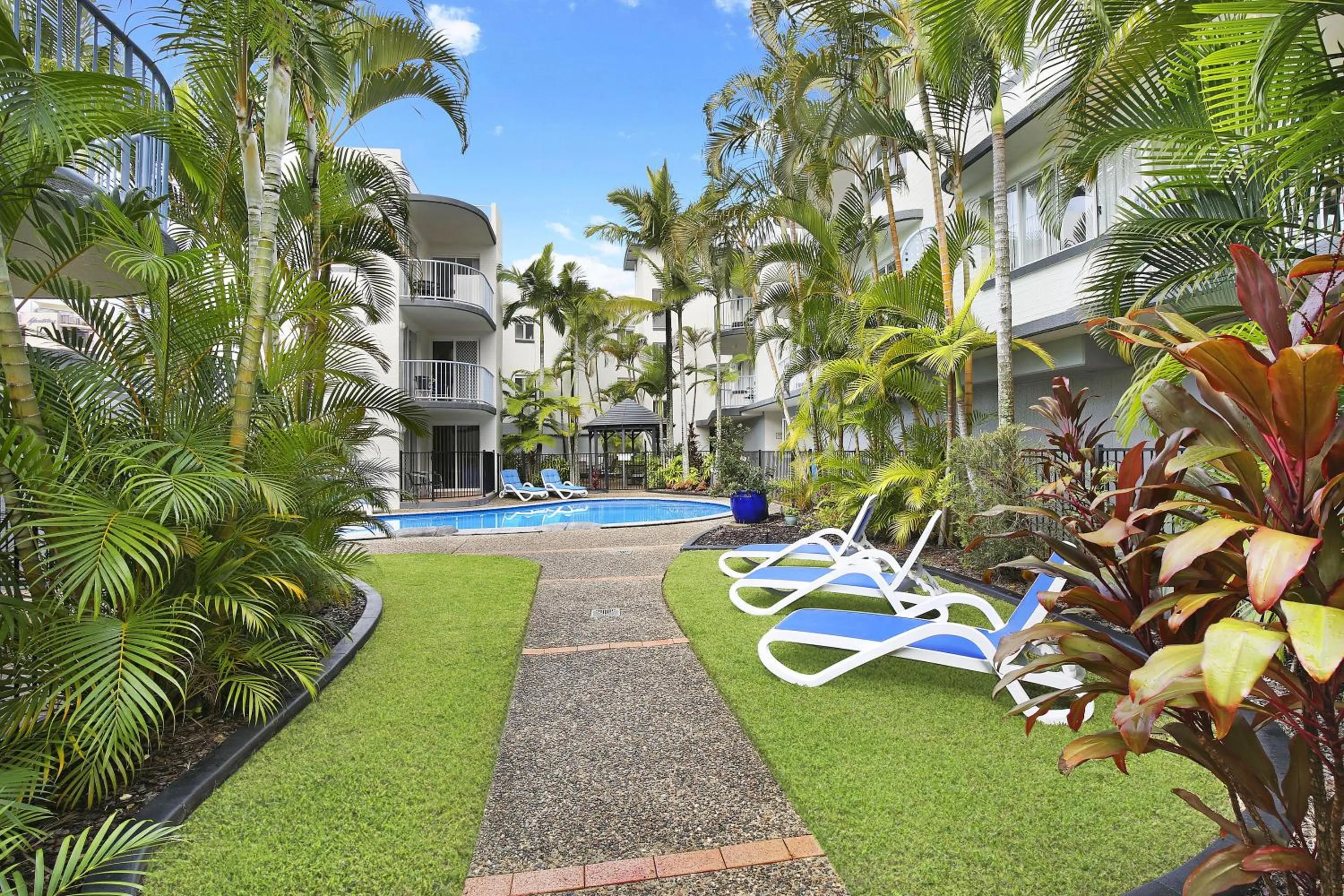 Pool view in Beachside Mooloolaba