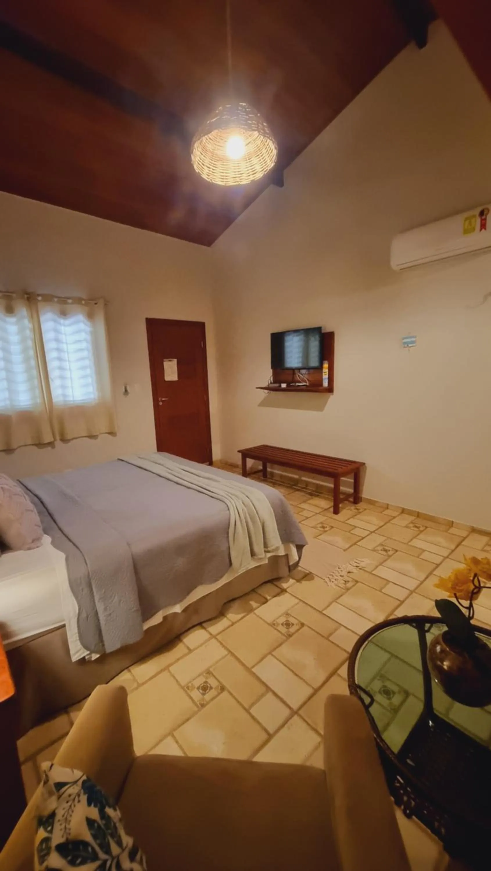 Bed in Pousada Pé na Areia Gostoso