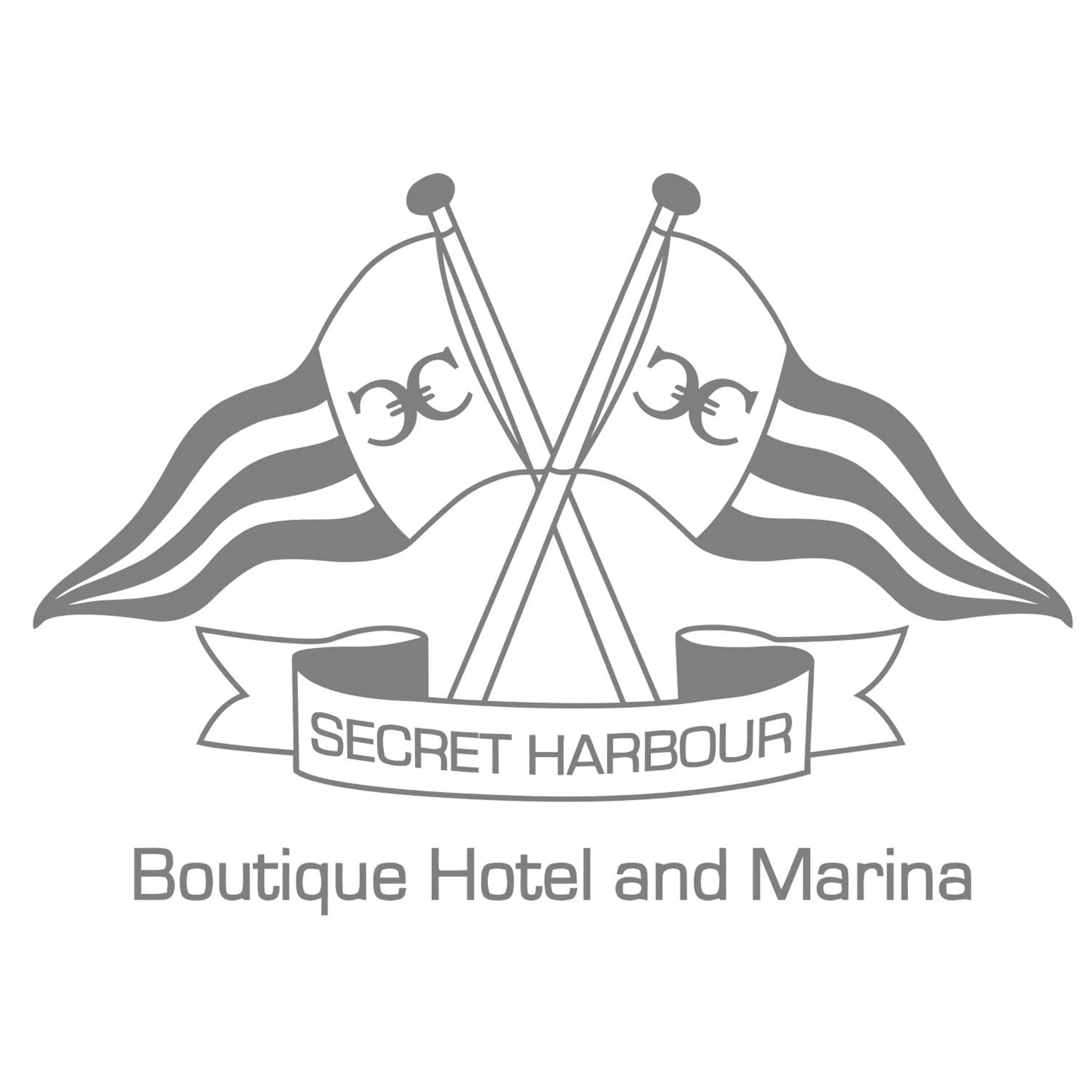 Property logo or sign in Secret Harbour Boutique Hotel and Marina