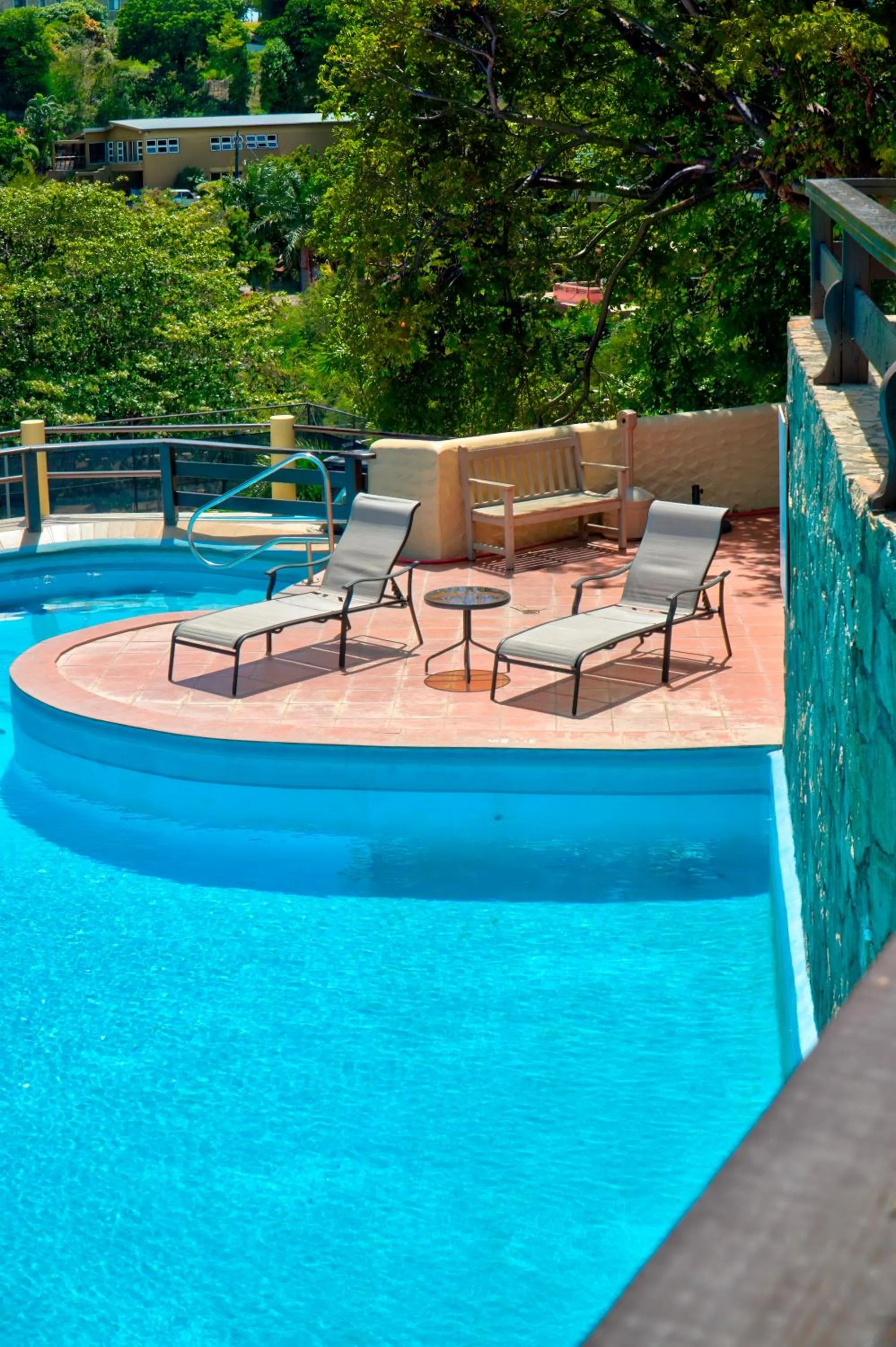 Pool view in Secret Harbour Boutique Hotel and Marina