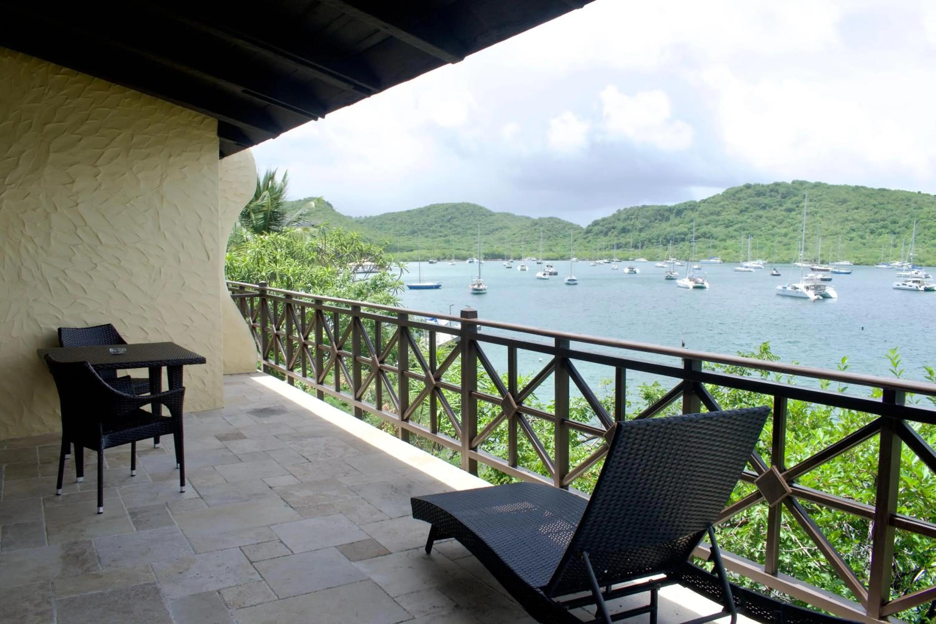Patio in Secret Harbour Boutique Hotel and Marina