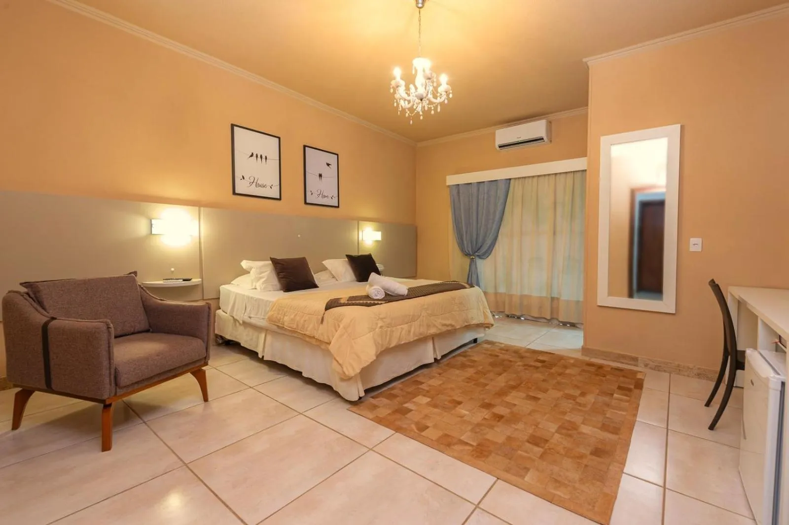 Bed in Hotel Fazenda Dona Francisca