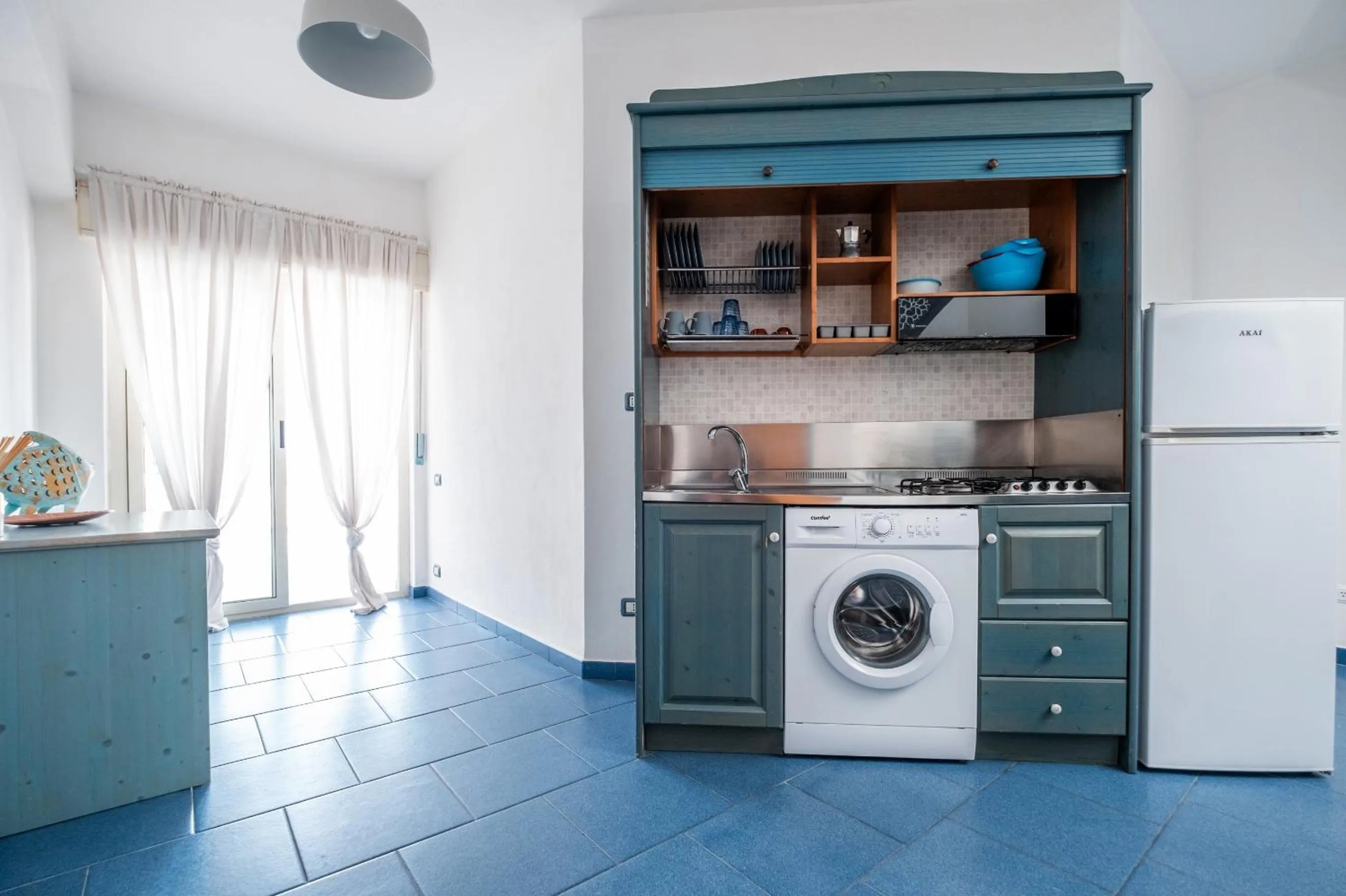 Kitchen or kitchenette in Oasi Azzurra