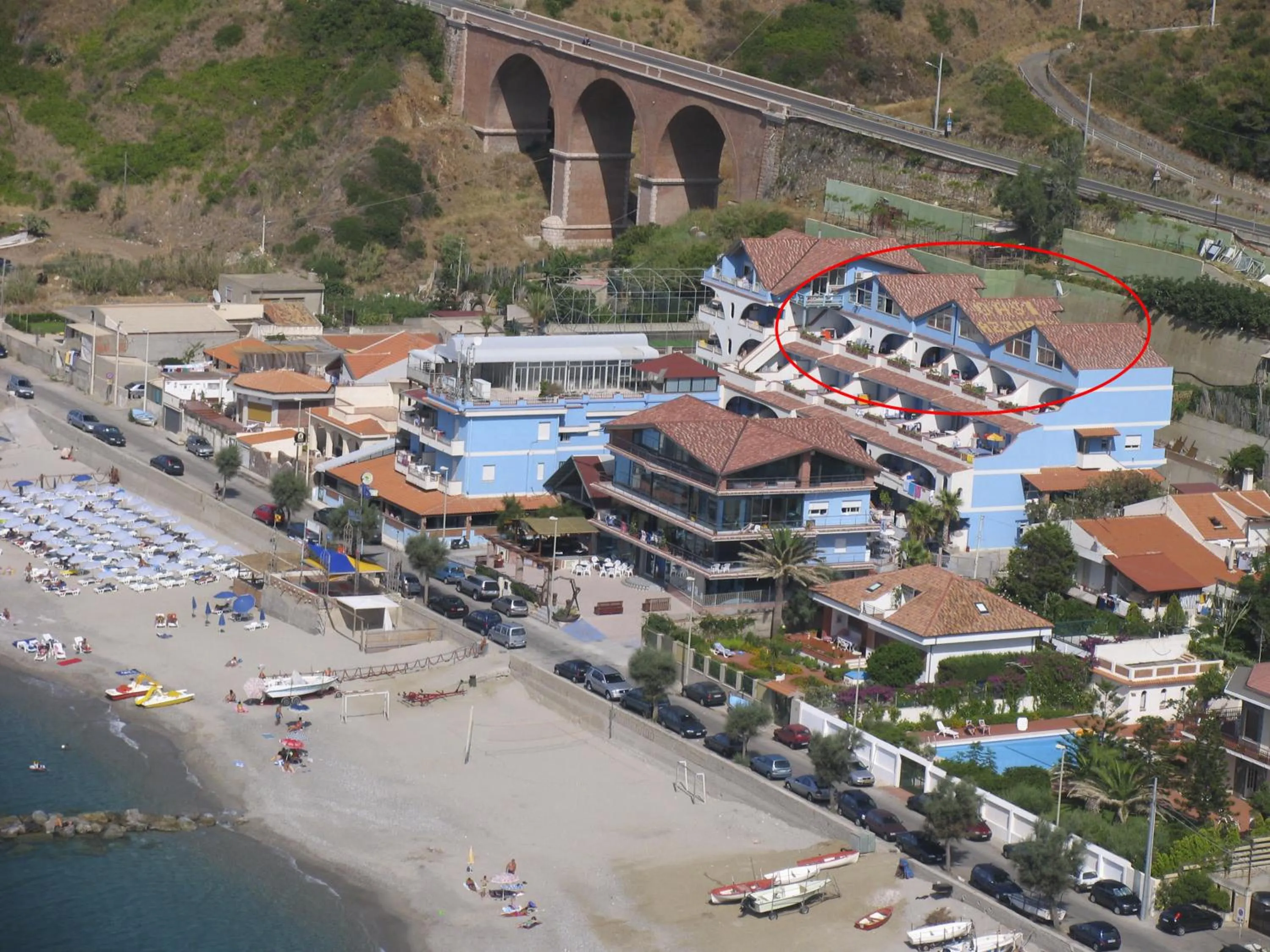 Bird's eye view in Oasi Azzurra