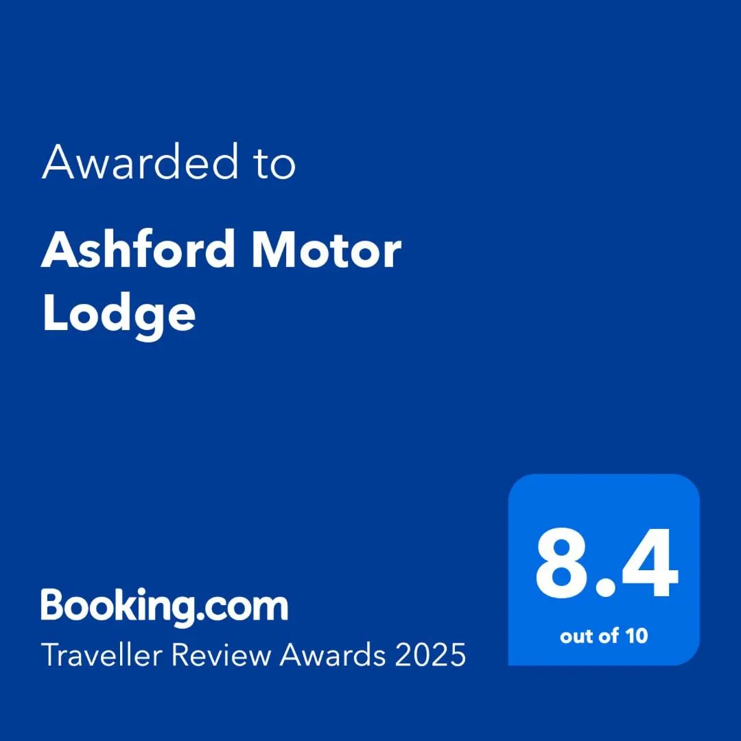 Certificate/Award in Ashford Motor Lodge