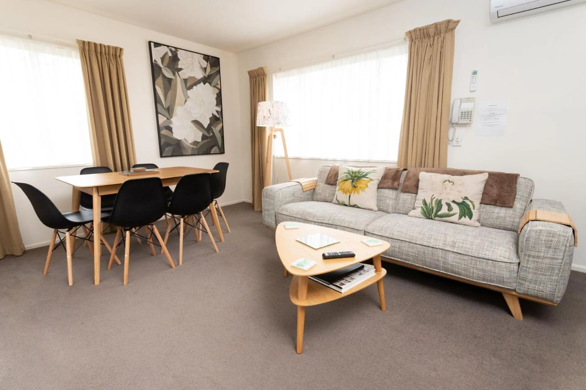 Living room in The Milano Christchurch