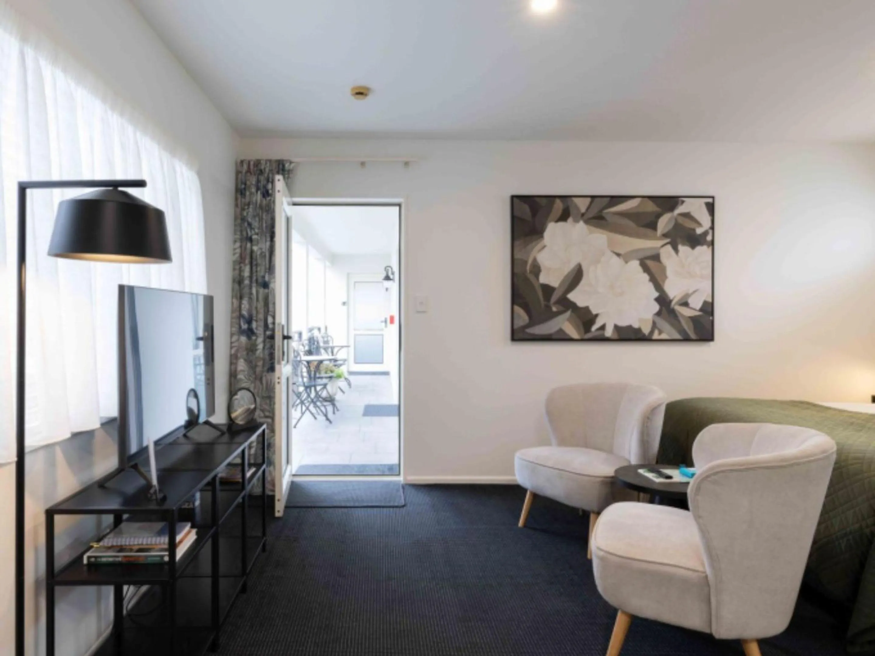 Seating area in The Milano Christchurch