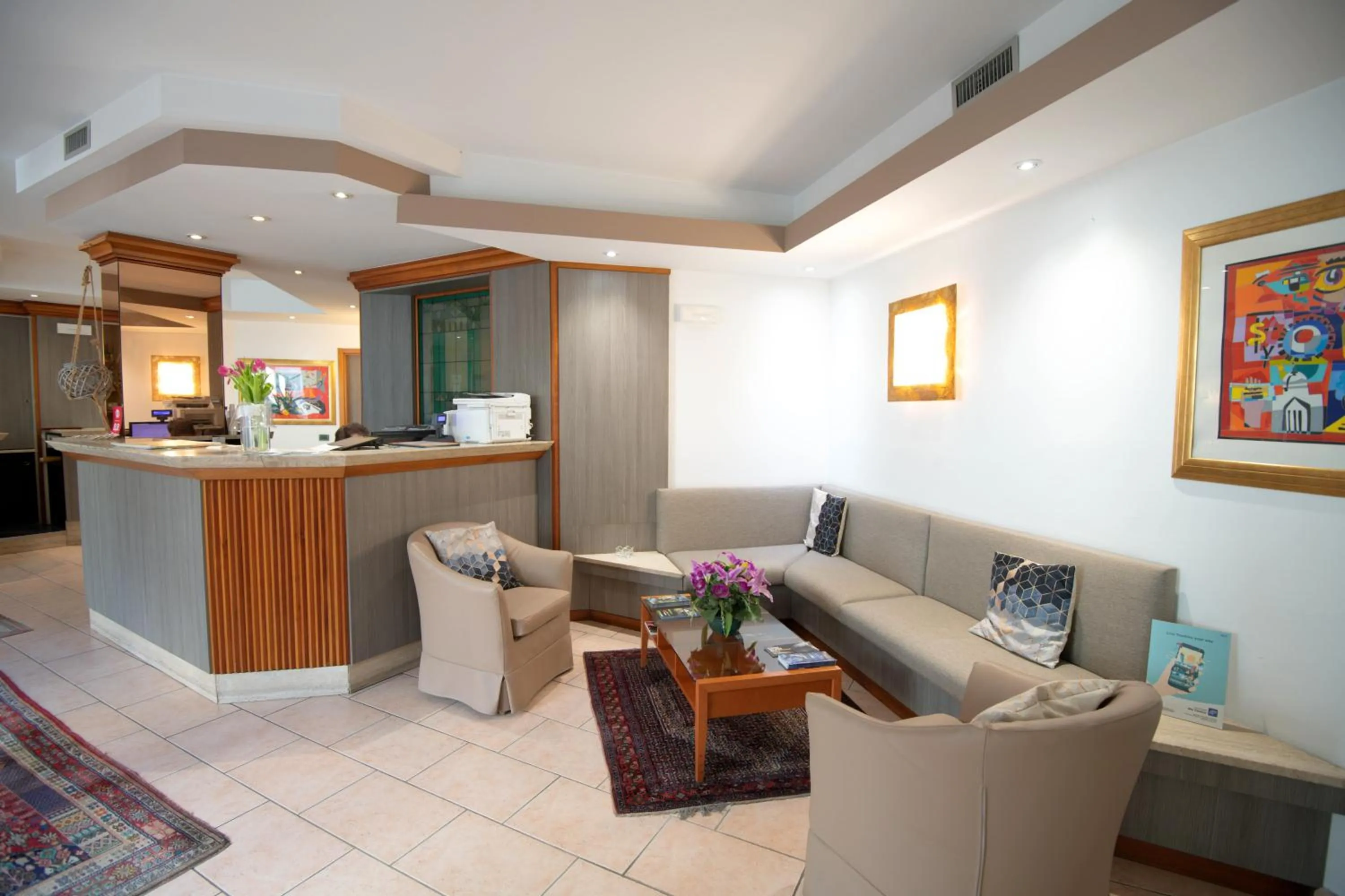 Lobby or reception in Hotel Garnì Villa Fontana