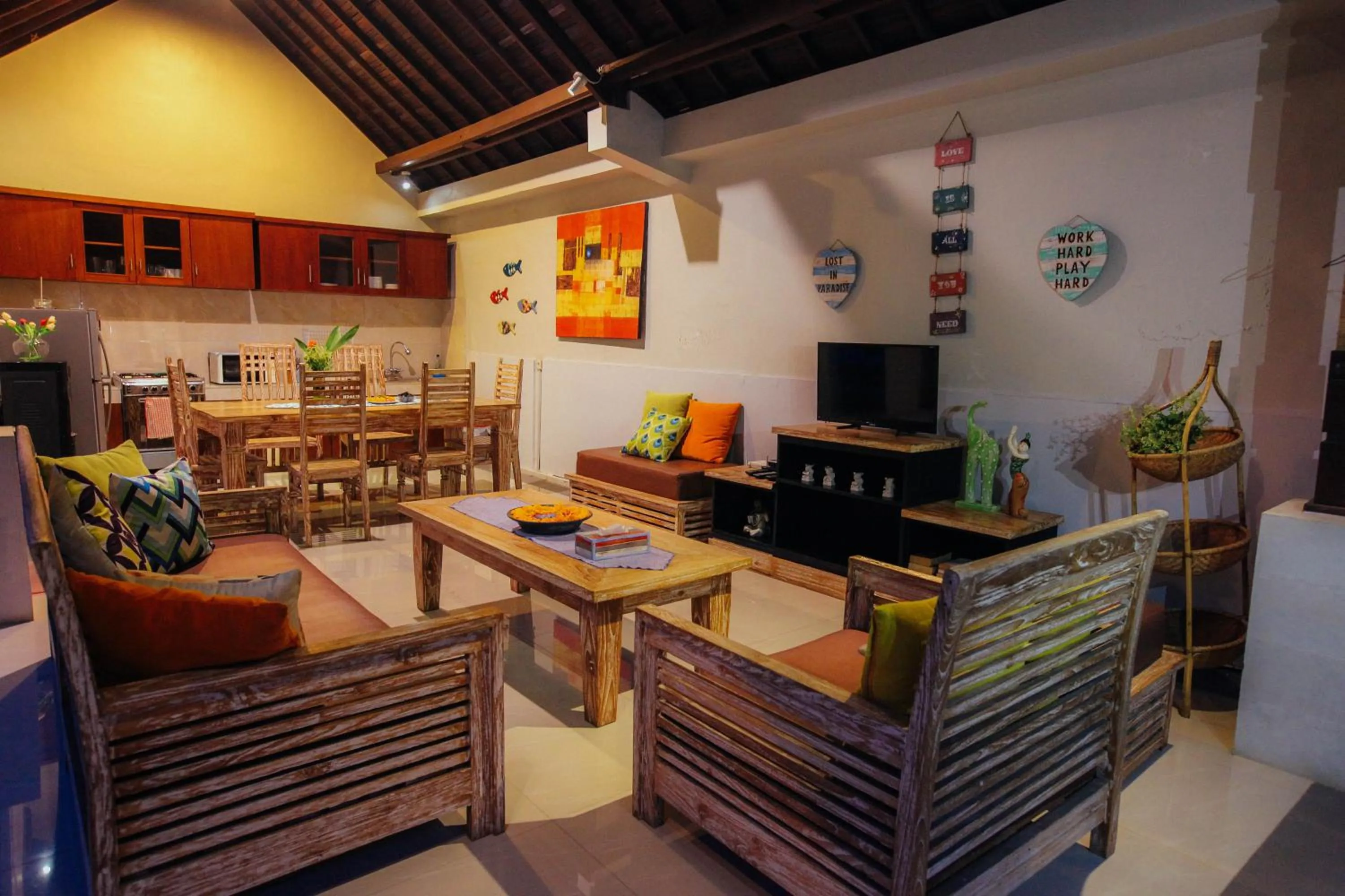 Living room in Villa Matahari