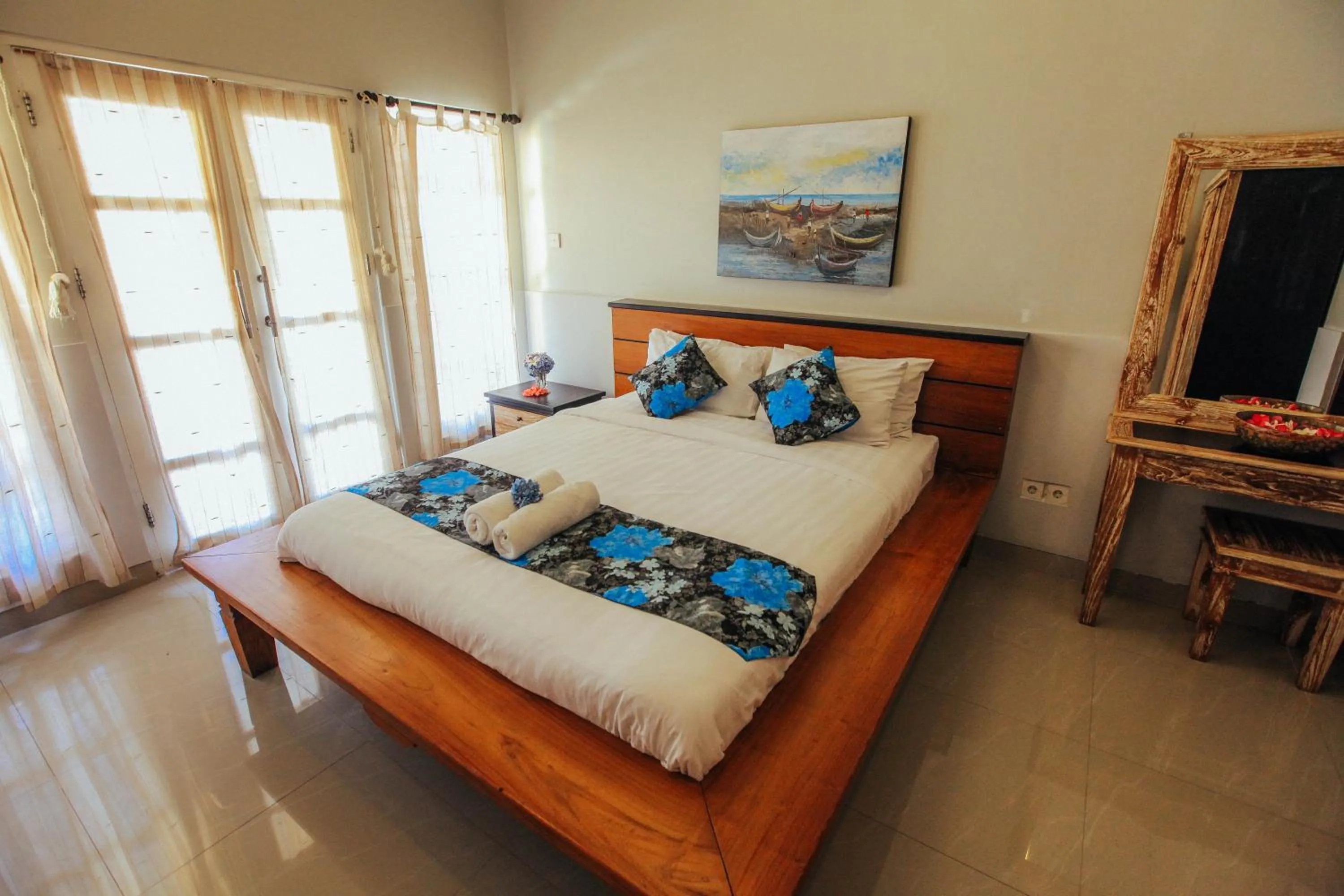 Bed in Villa Matahari