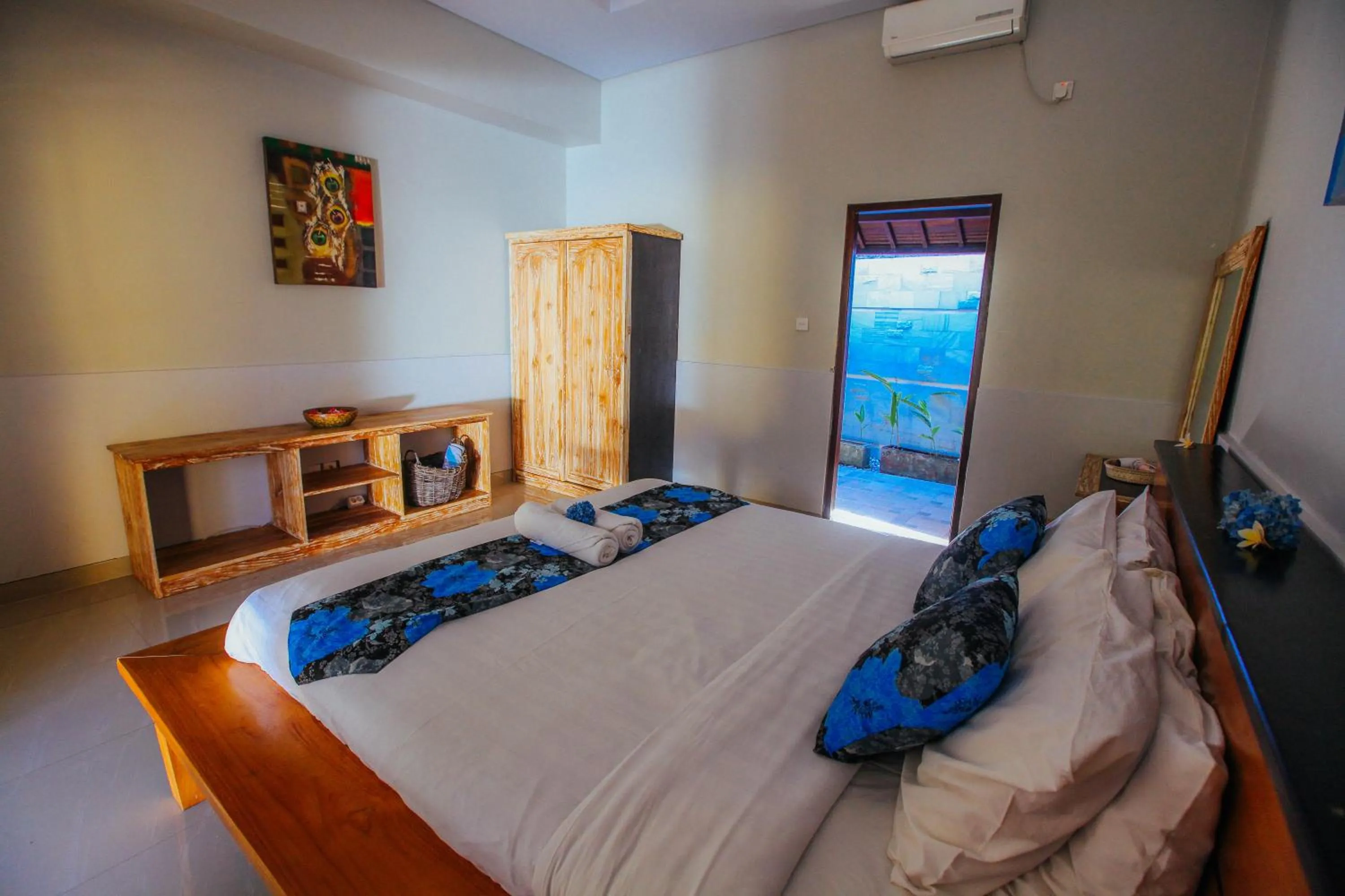 Bed in Villa Matahari