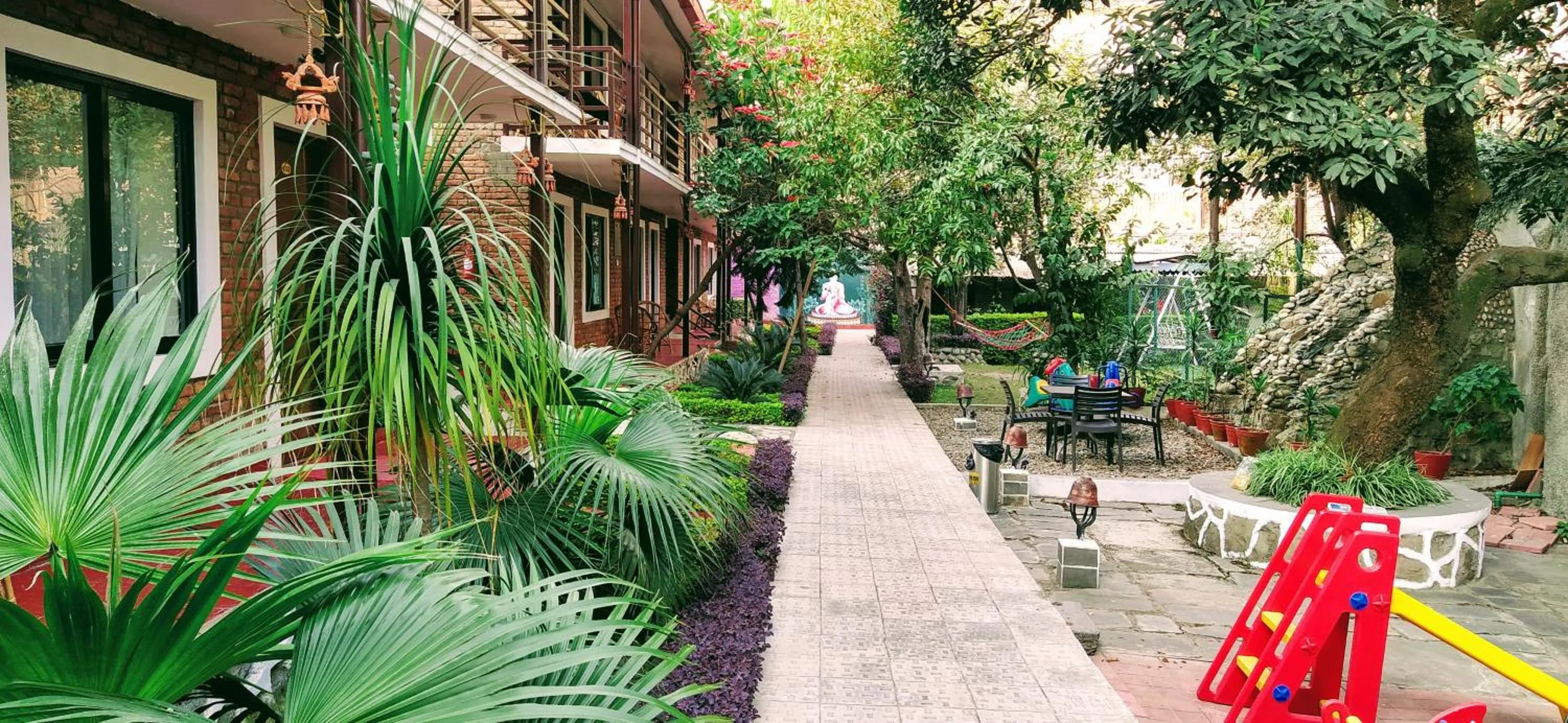 Patio in Nepal Cottage Resort