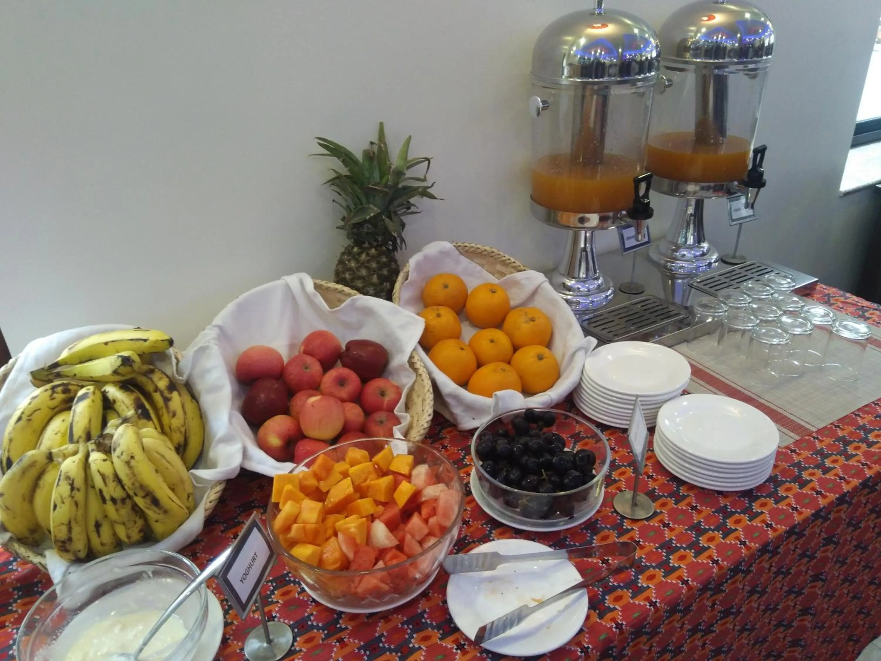 Buffet breakfast in Nepal Cottage Resort