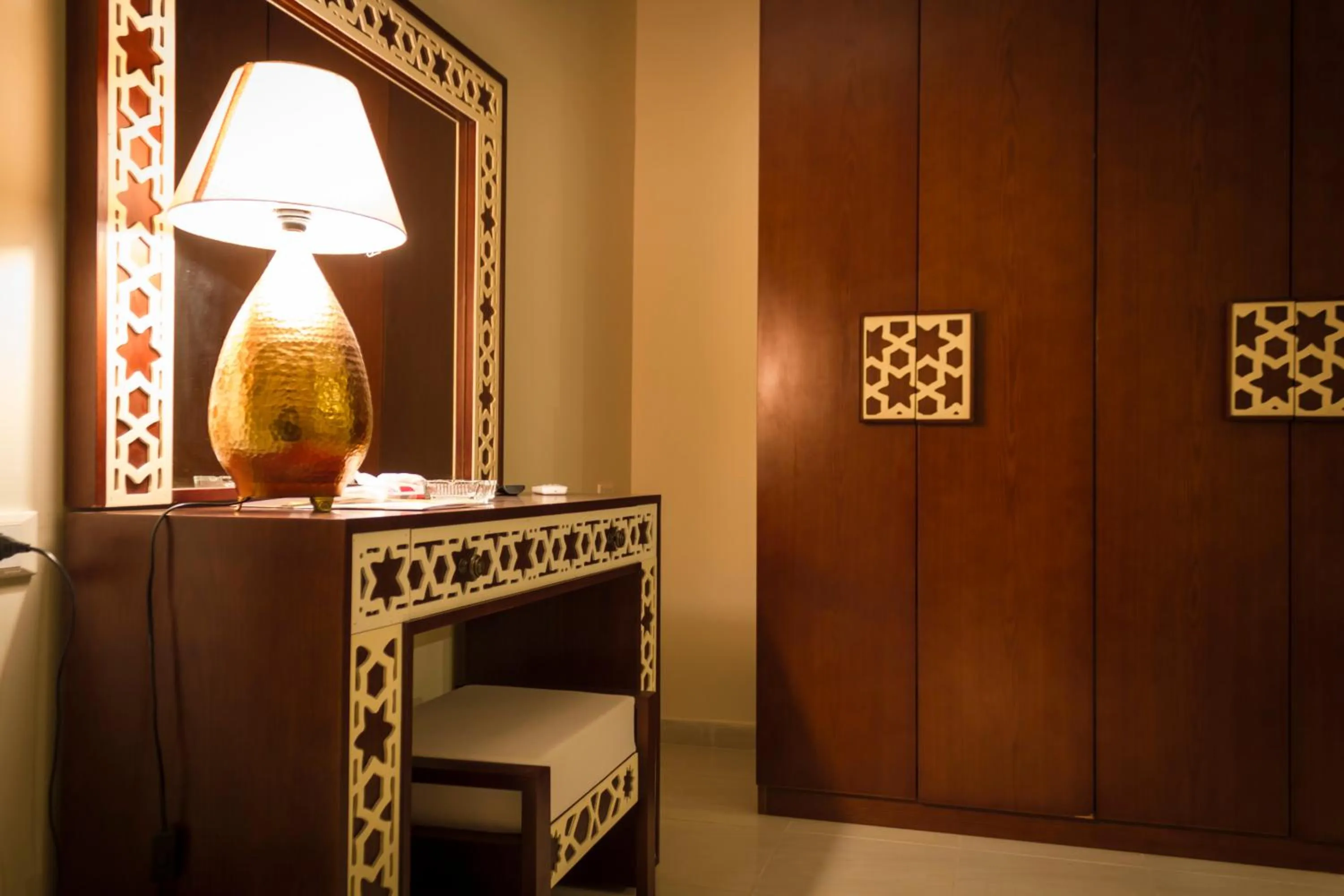 Decorative detail in Pyramids Valley Boutique Hotel