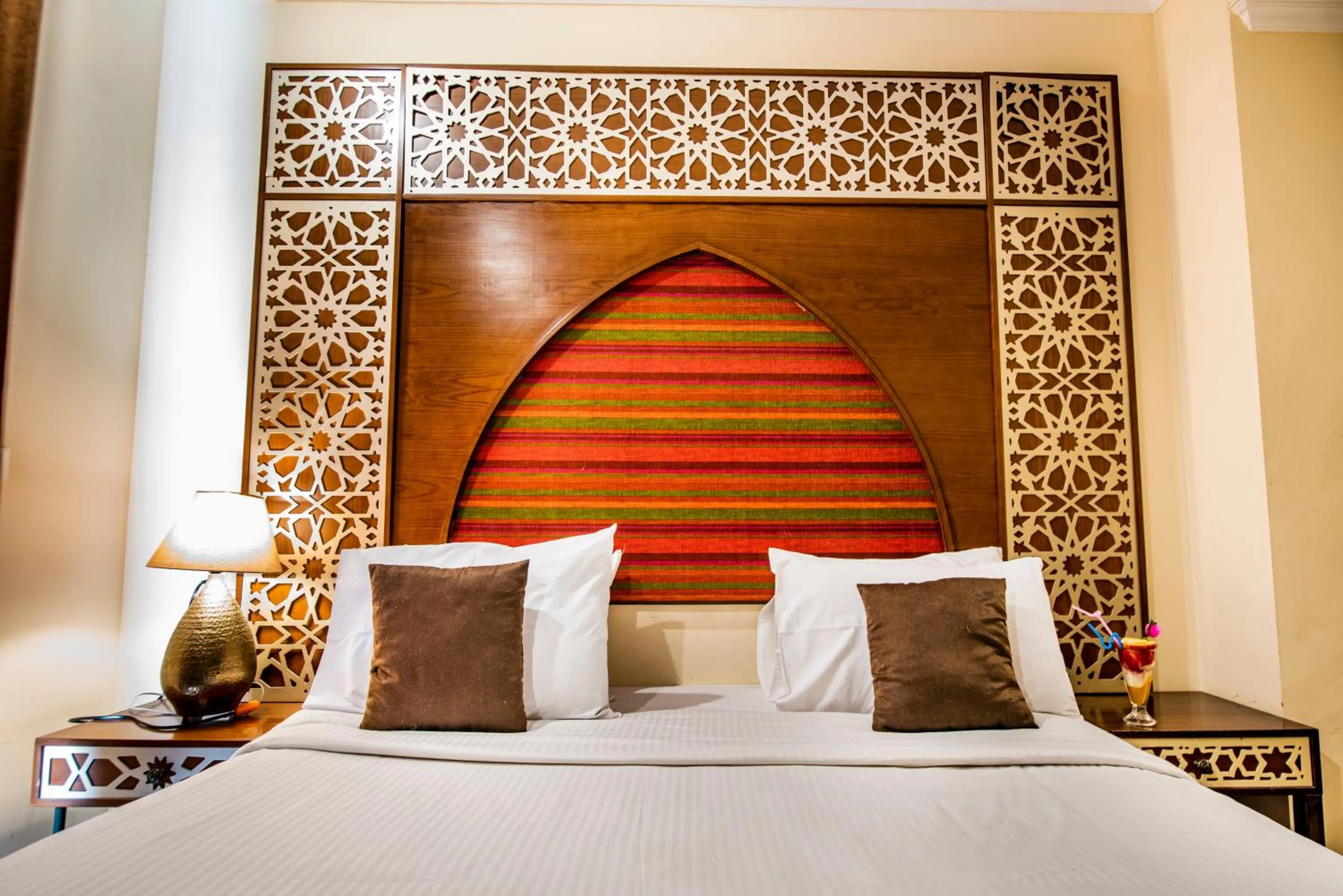 Bed in Pyramids Valley Boutique Hotel