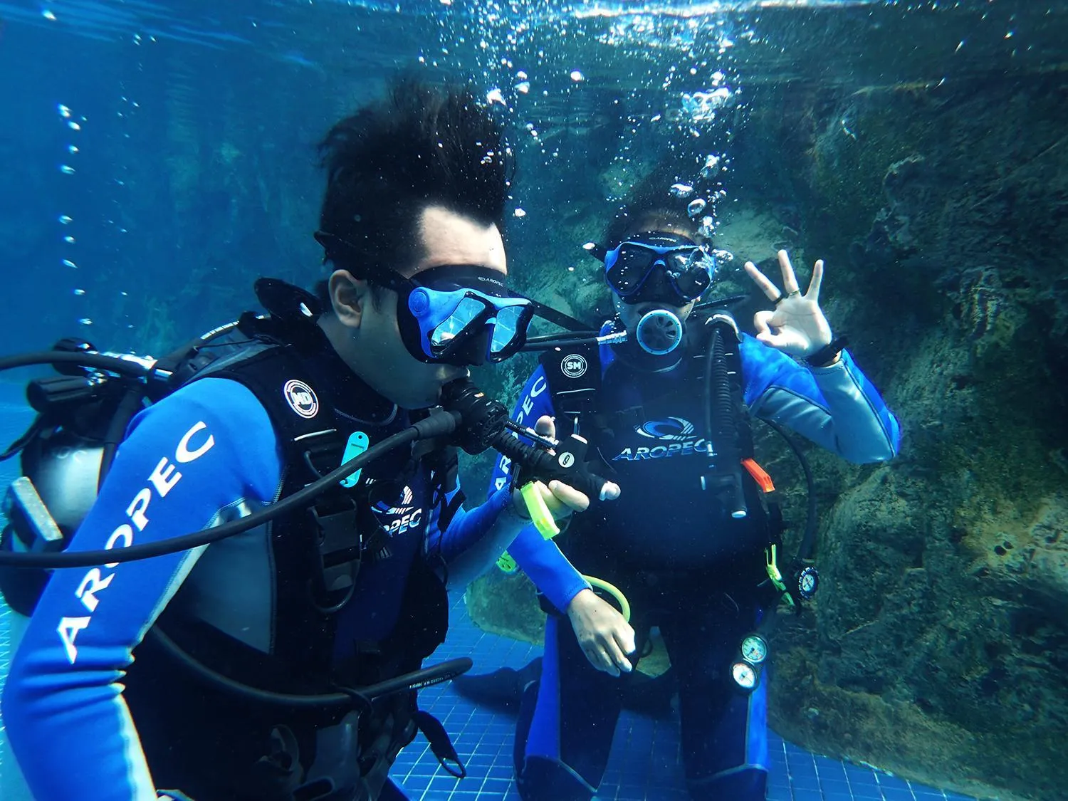 People in Mayang Sari Beach Resort