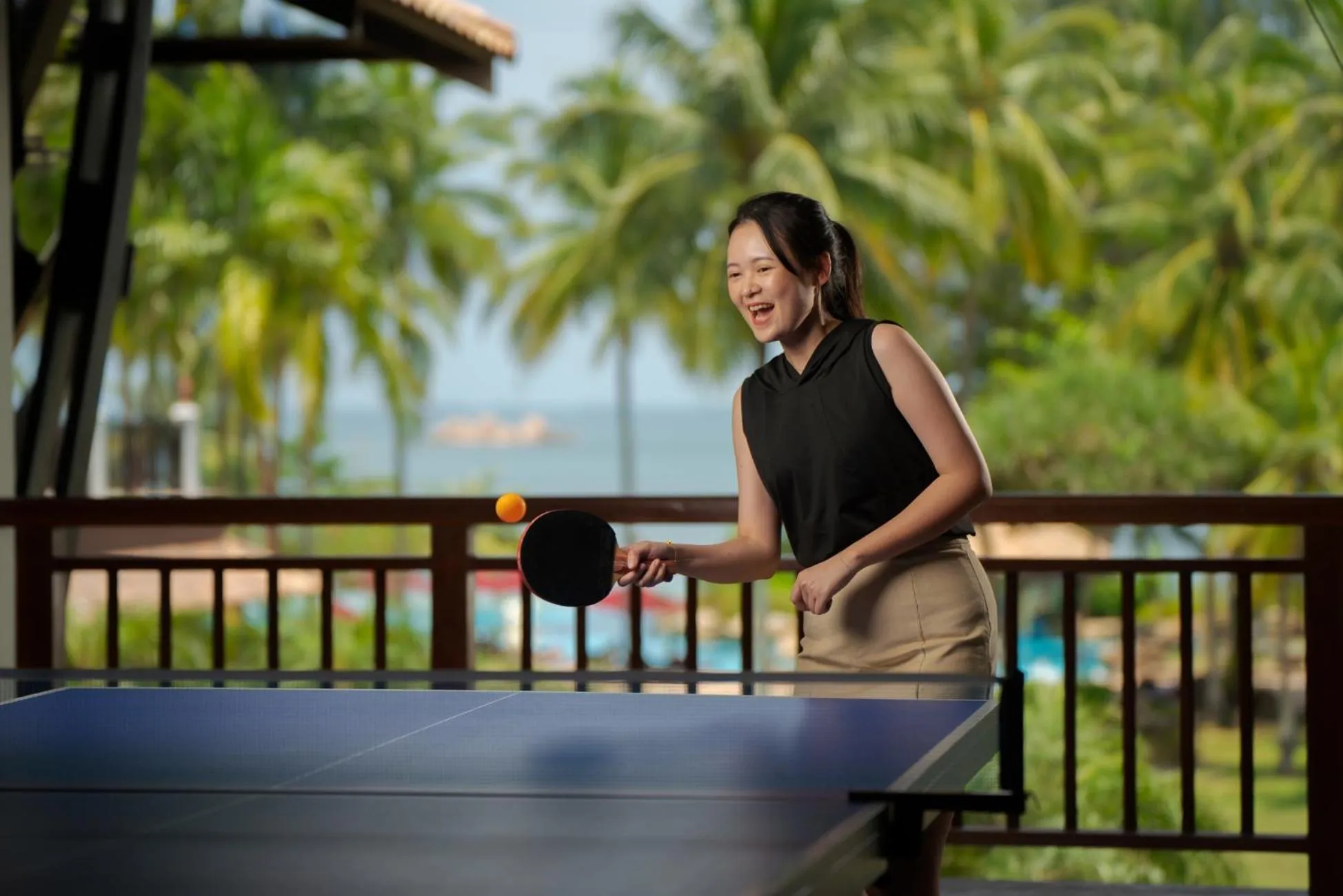 Table tennis in Mayang Sari Beach Resort