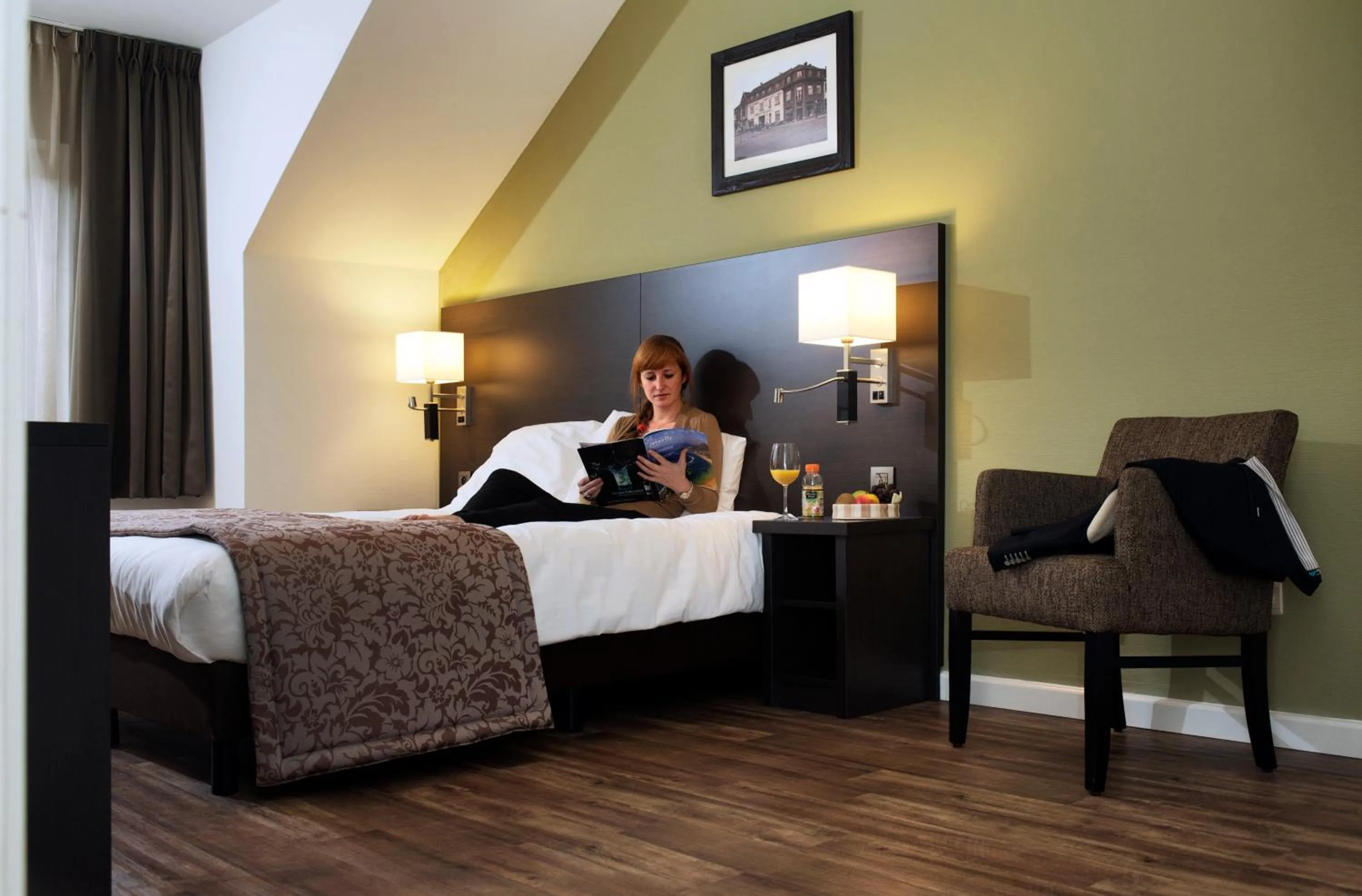 Bed in Hotel De Maaskant