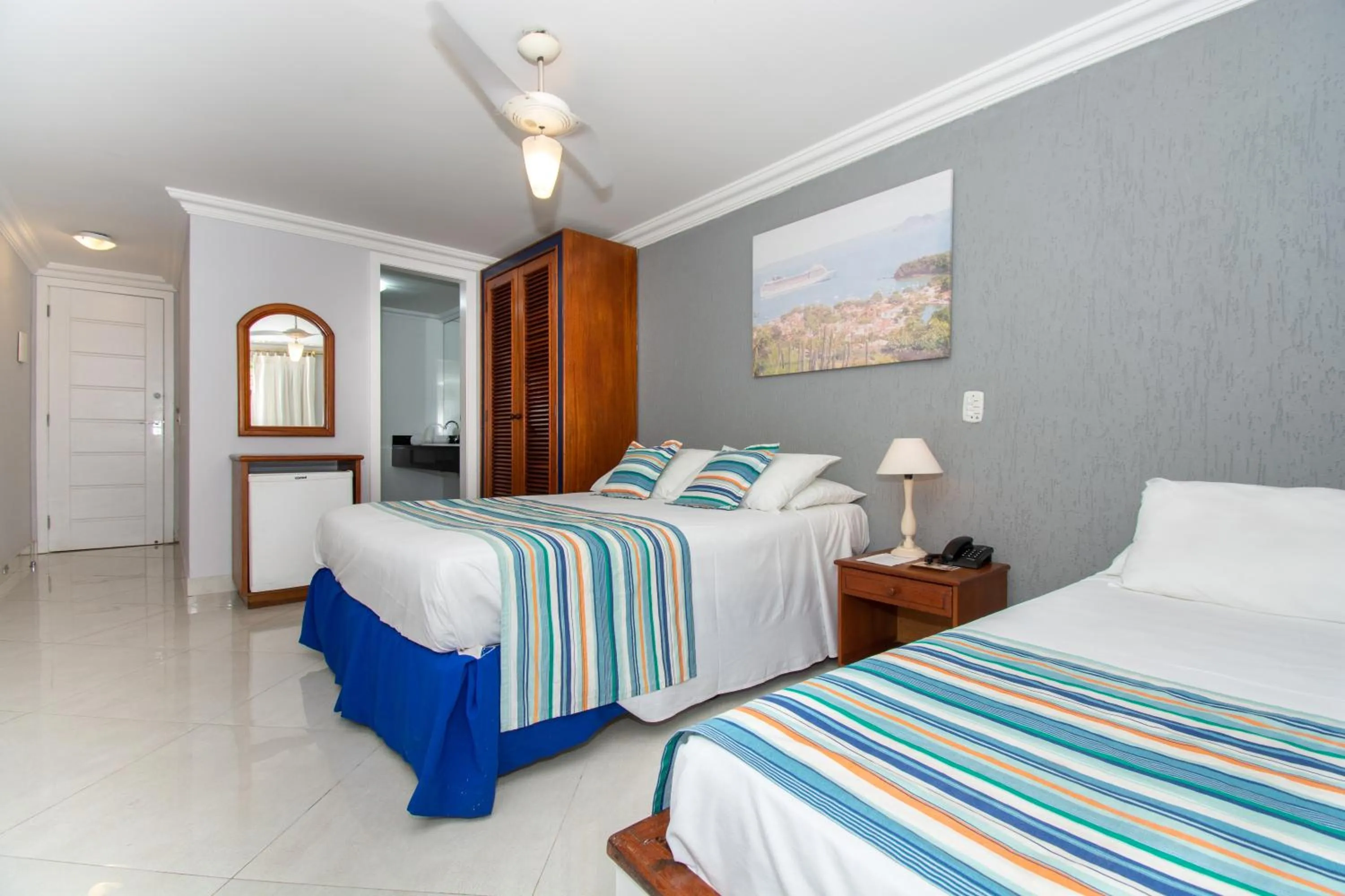 Bed in Pousada Marbella