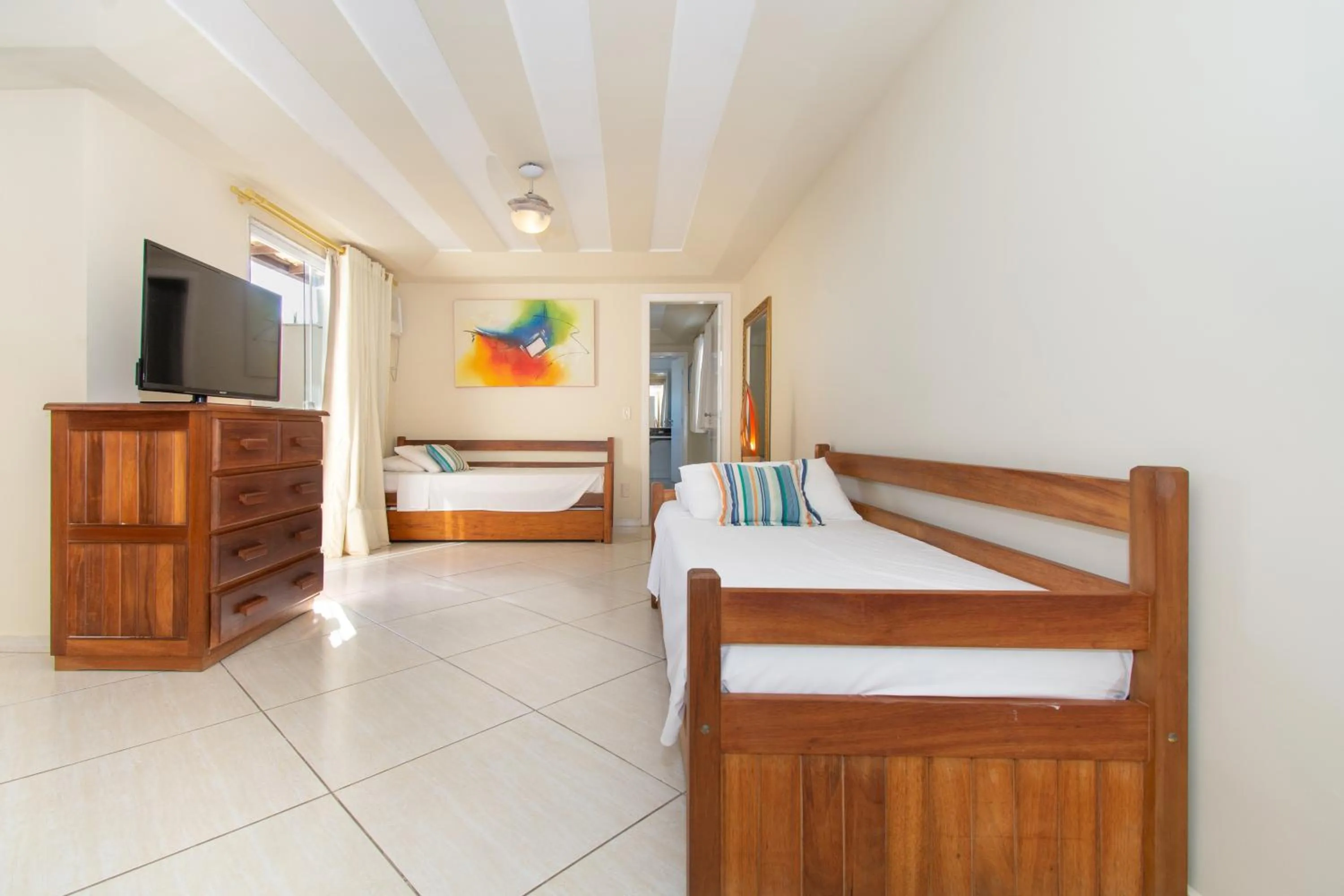 Bed in Pousada Marbella