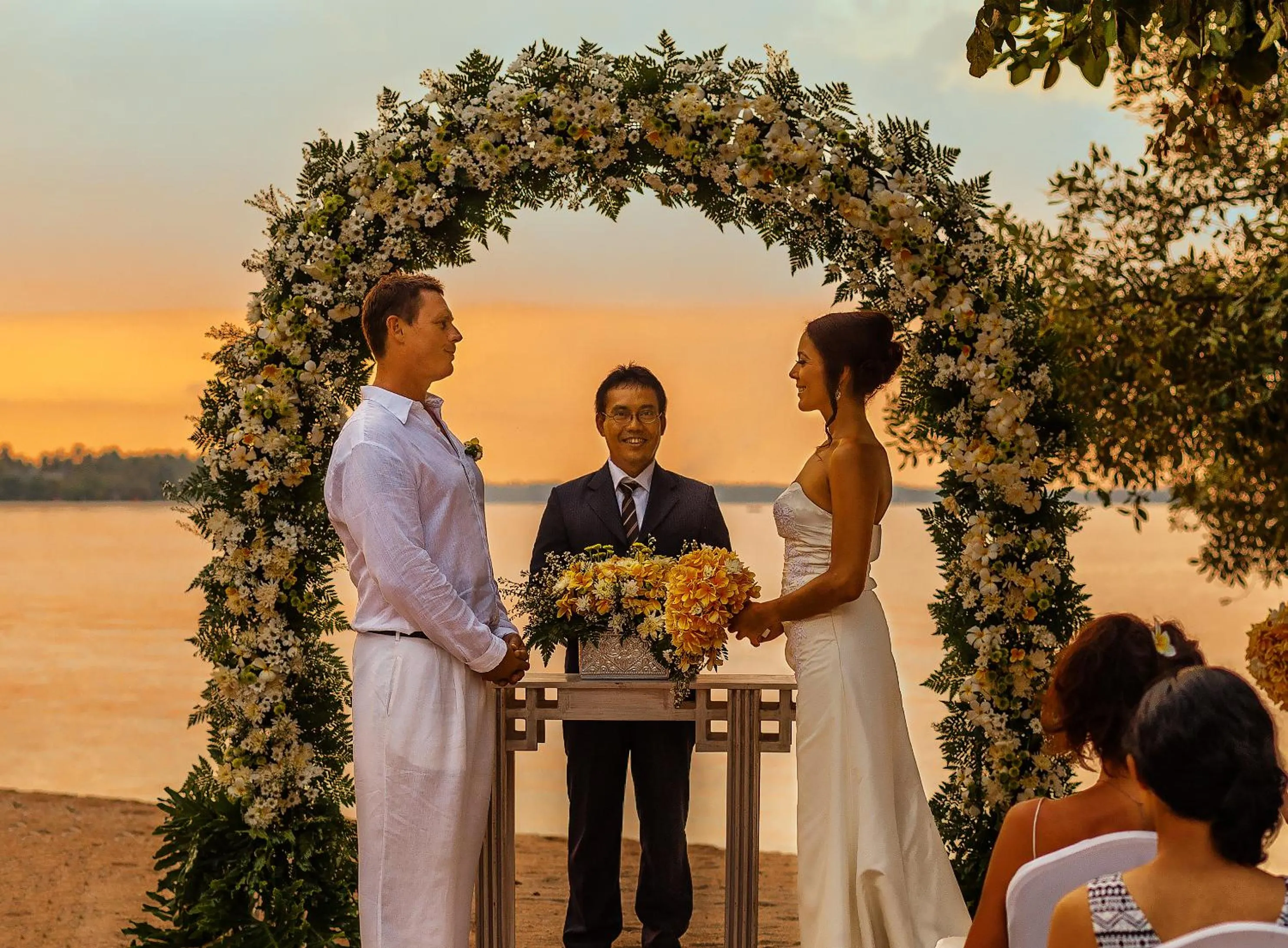 People in The Oberoi Beach Resort, Lombok
