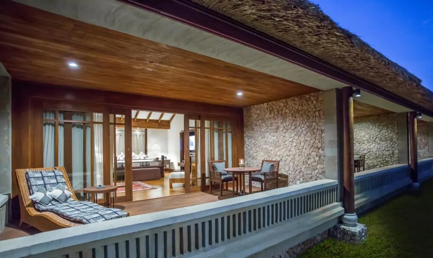 Balcony/Terrace in The Oberoi Beach Resort, Lombok