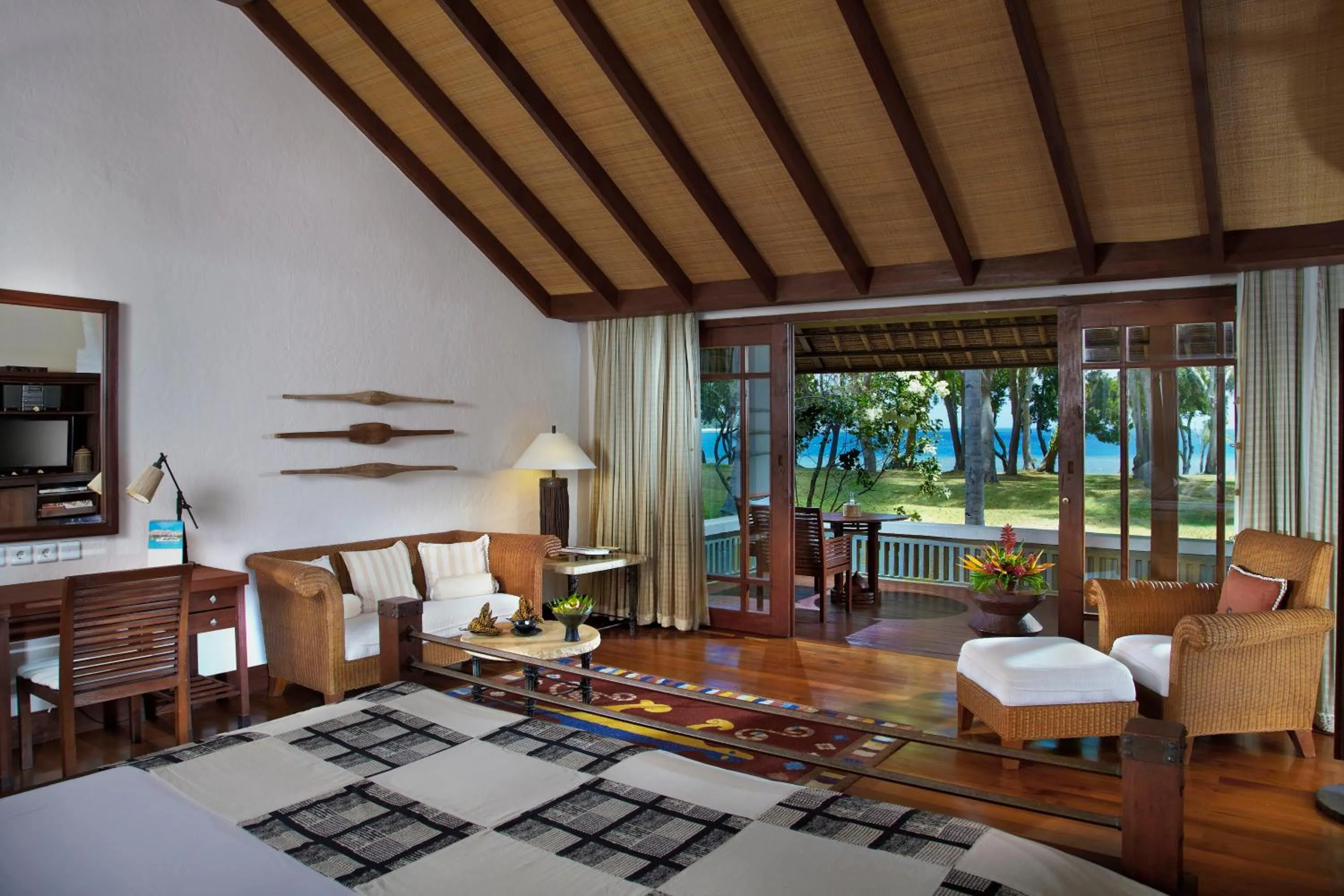 Bedroom in The Oberoi Beach Resort, Lombok