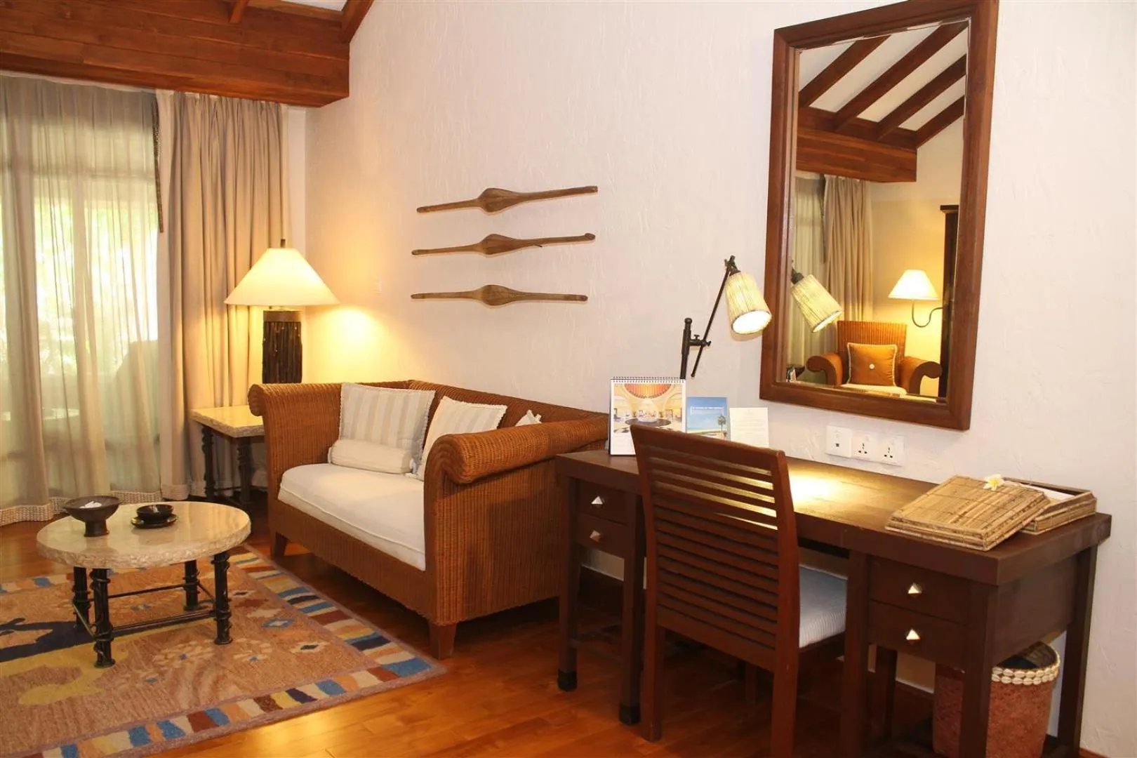 Bedroom, Bed in The Oberoi Beach Resort, Lombok