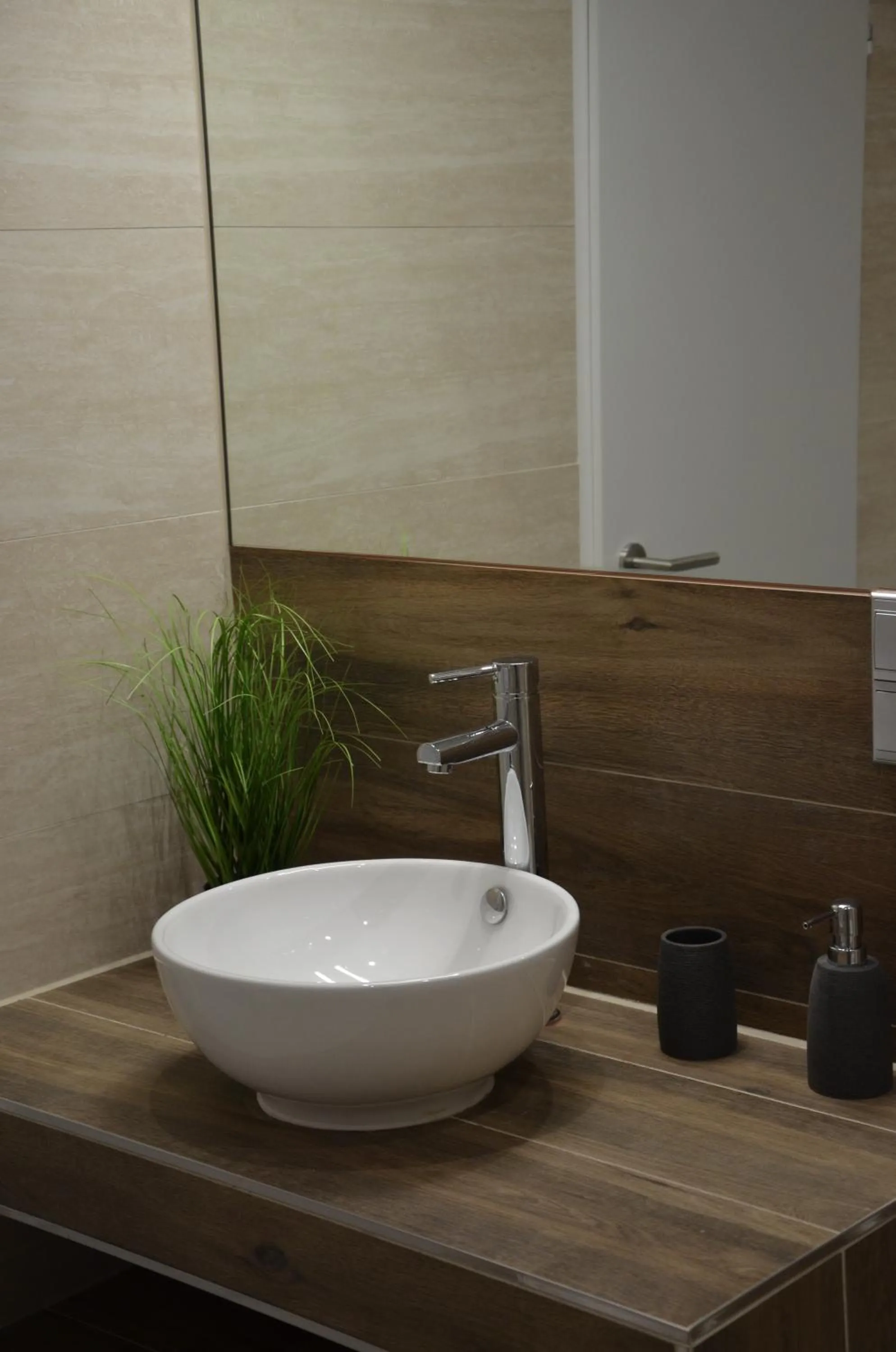 Bathroom in Modern City Apt, next to Metro