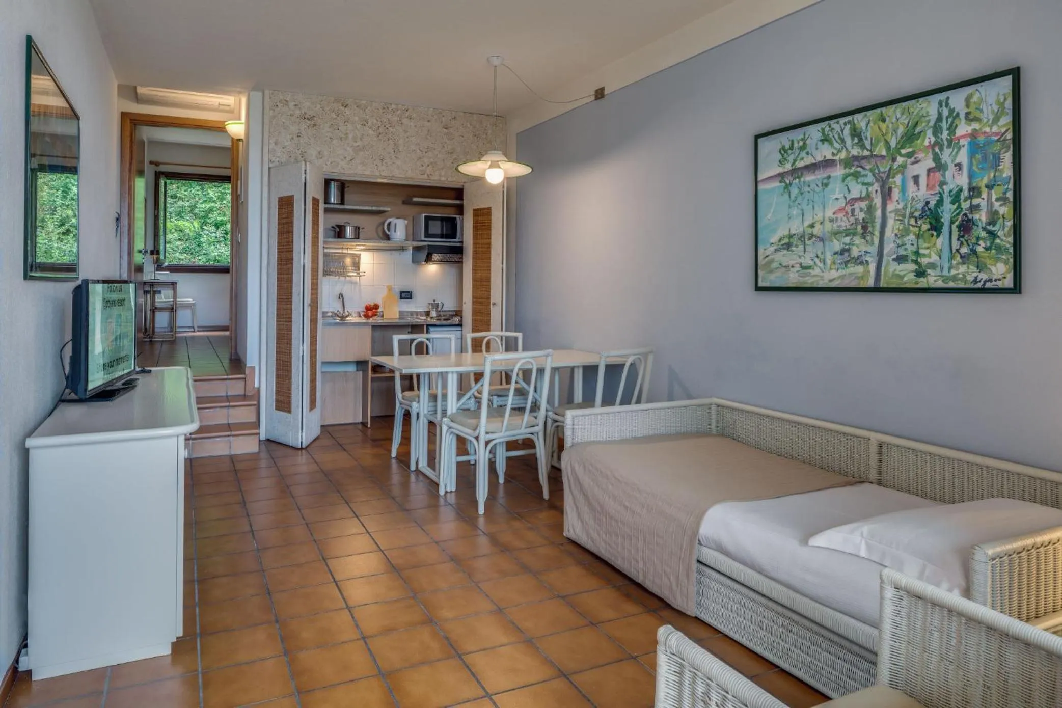 Kitchen or kitchenette in Poiano Garda Resort Appartamenti