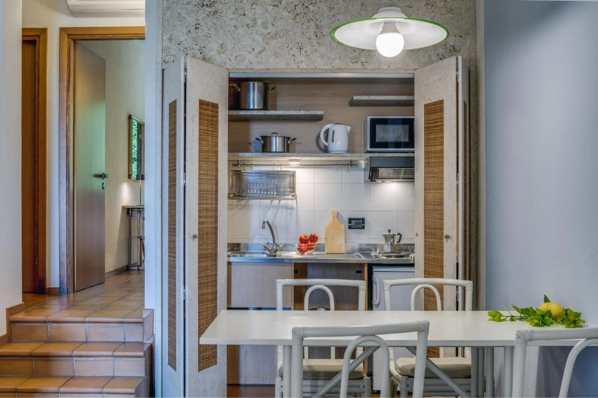 Kitchen or kitchenette in Poiano Garda Resort Appartamenti