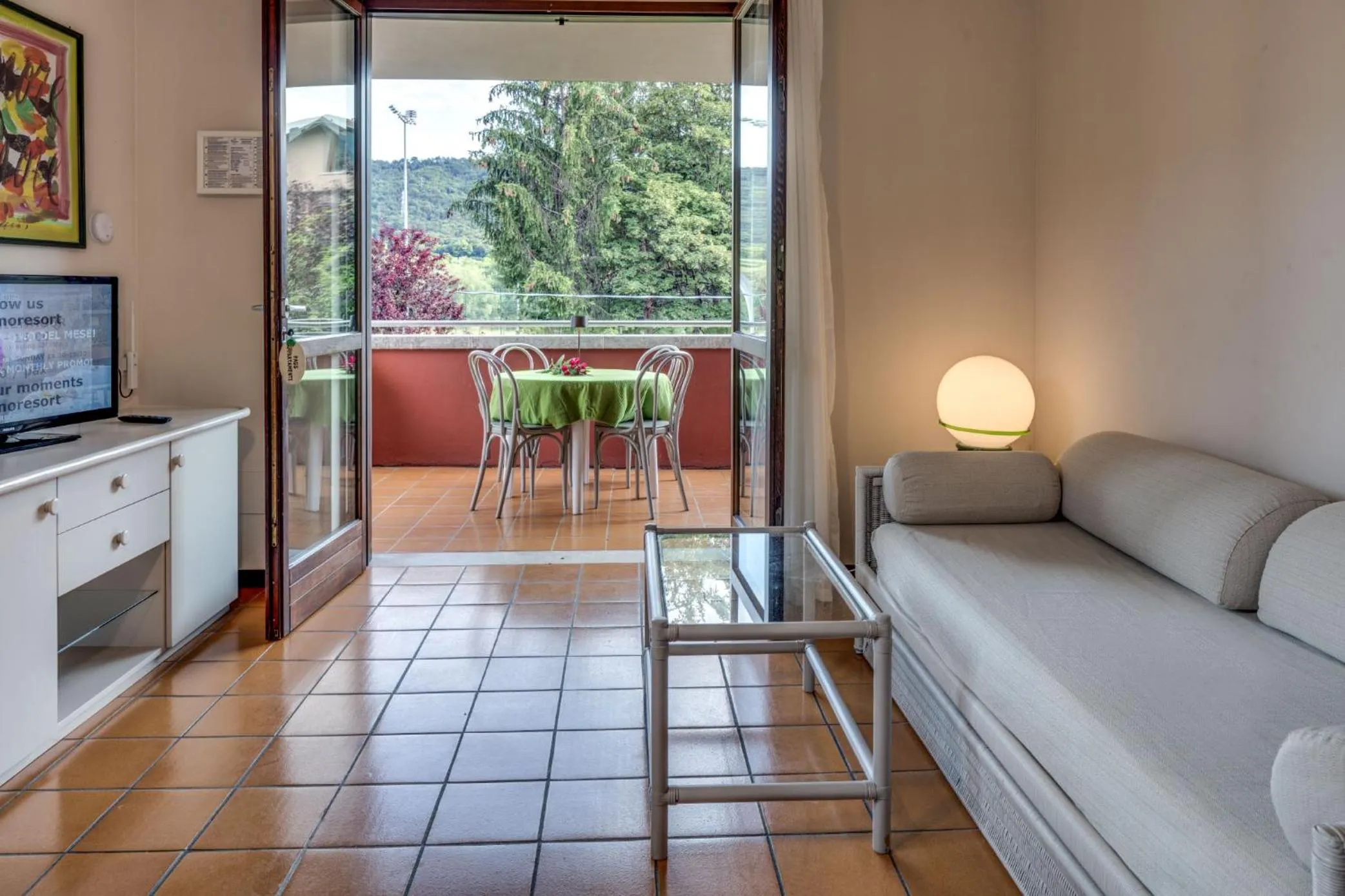 Living room in Poiano Garda Resort Appartamenti