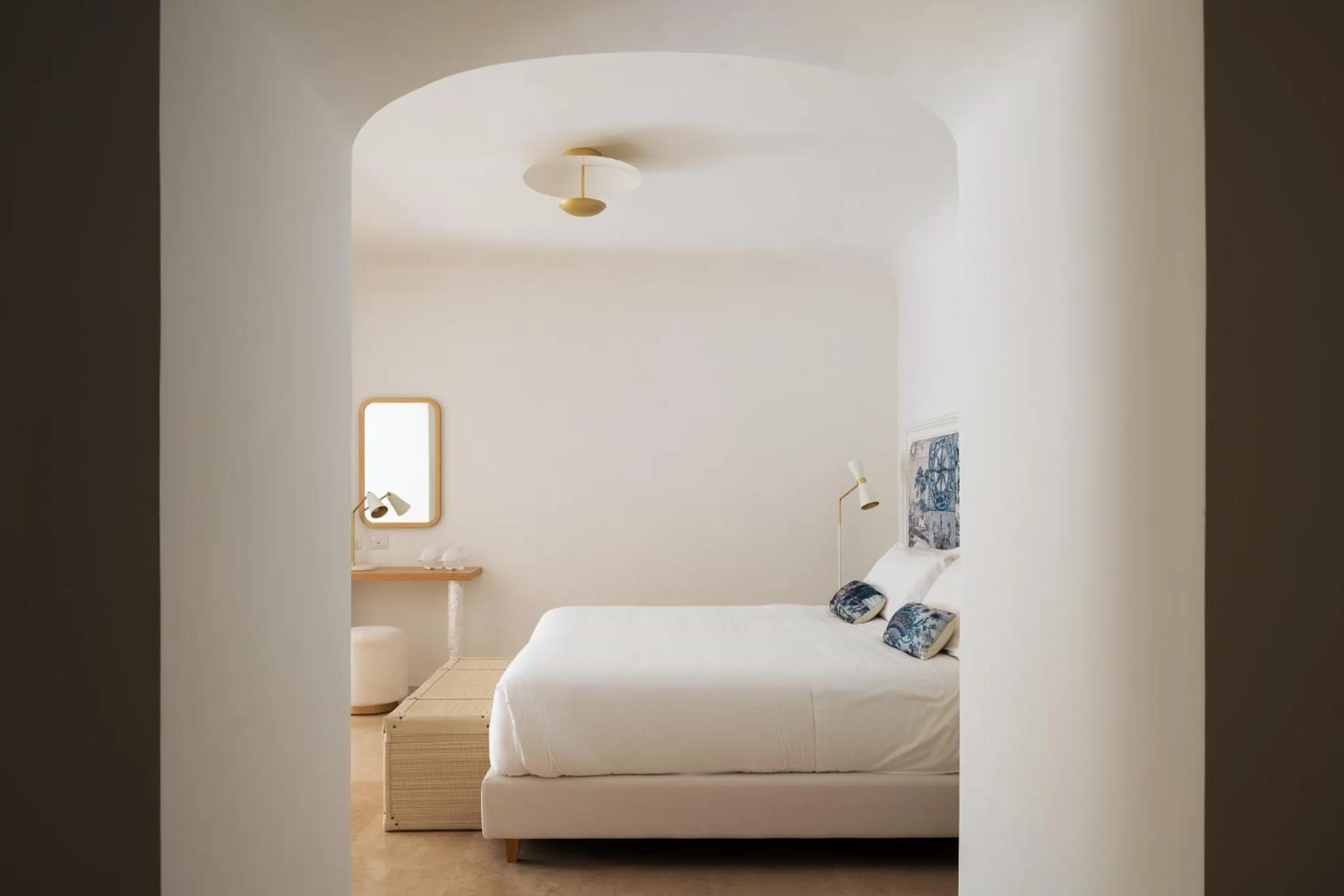 Bed in La Residenza Capri