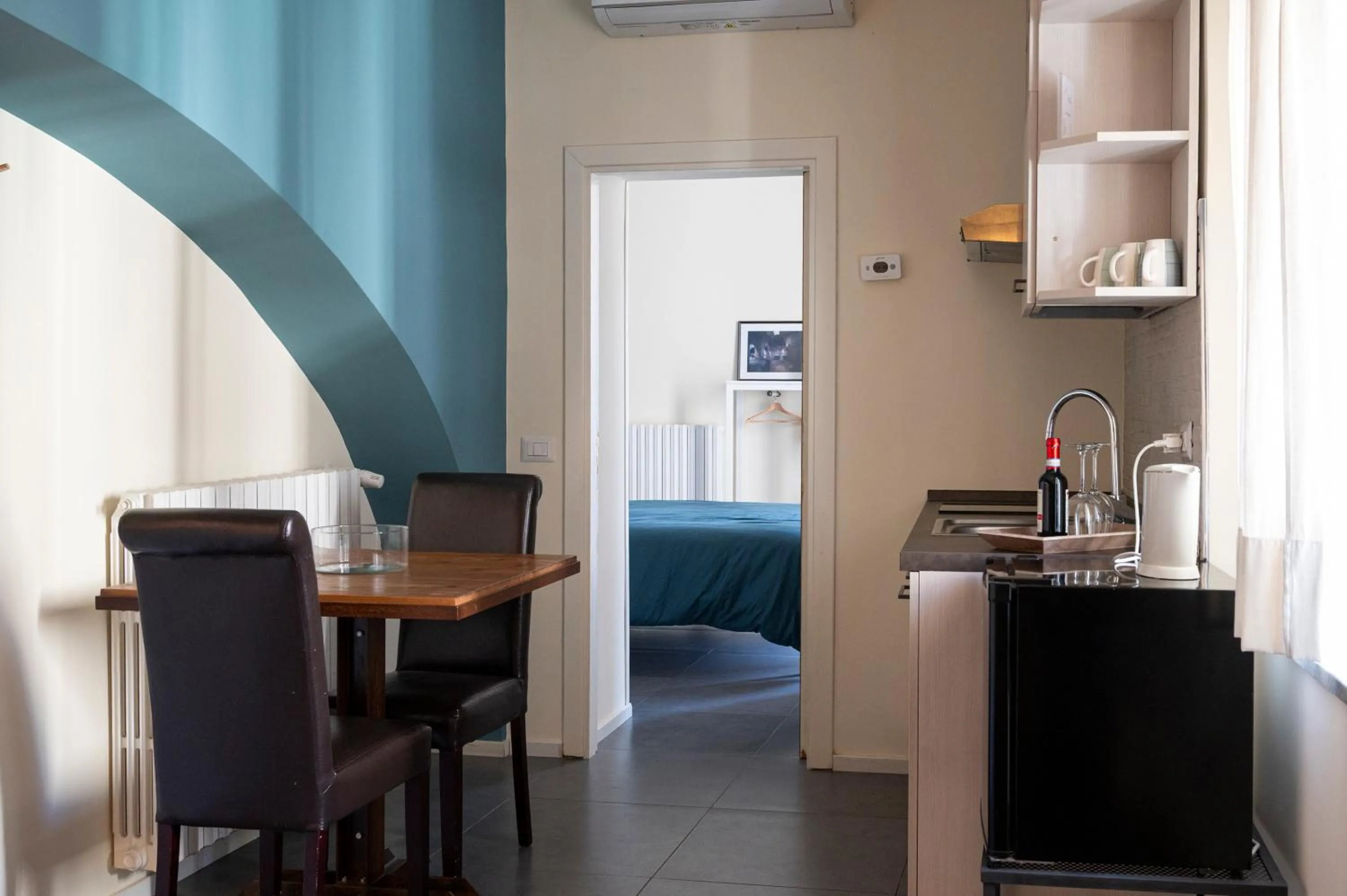 Kitchen or kitchenette in Palazzo della Loggia B&B