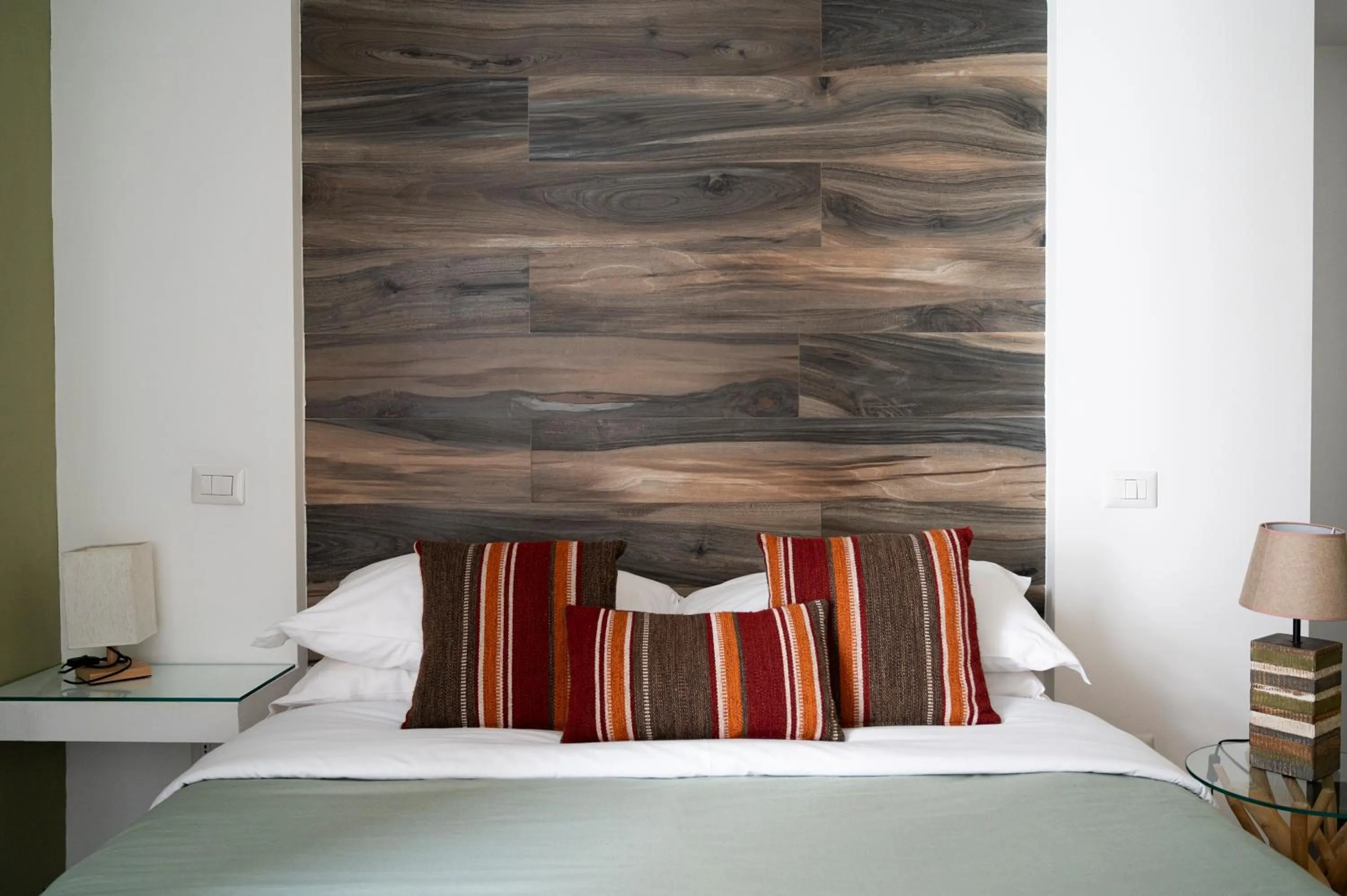 Decorative detail, Bed in Palazzo della Loggia B&B