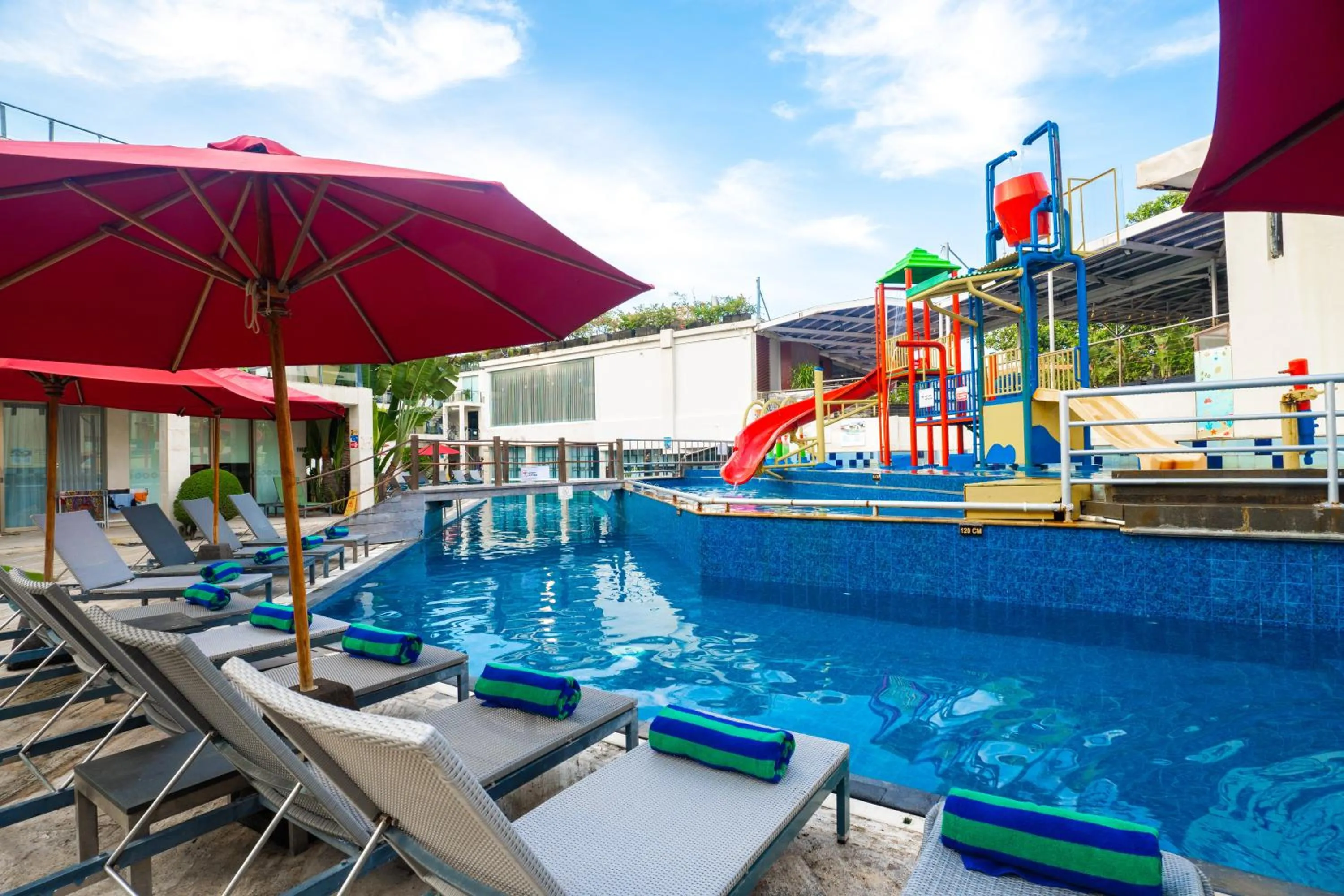 Swimming pool in FuramaXclusive Ocean Beach Seminyak Bali