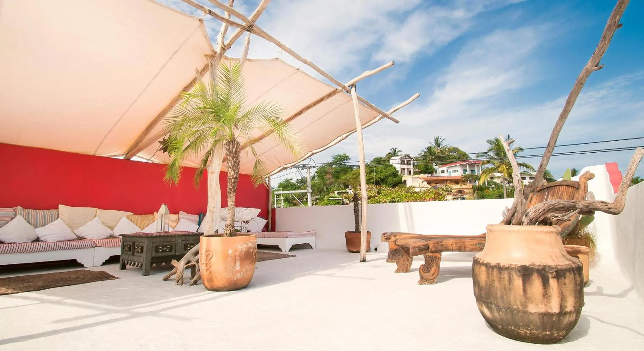 Patio in Petit Hotel Hafa